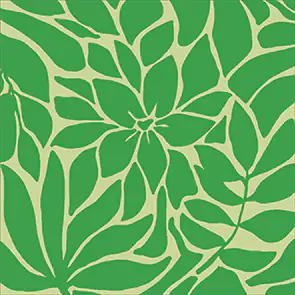 Servietten Blumenmuster grün 33 x 33 cm 20 Stück