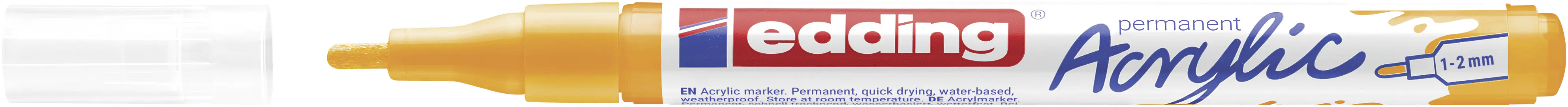 edding 5300 Acrylmarker fein sonnengelb 1 - 2 mm