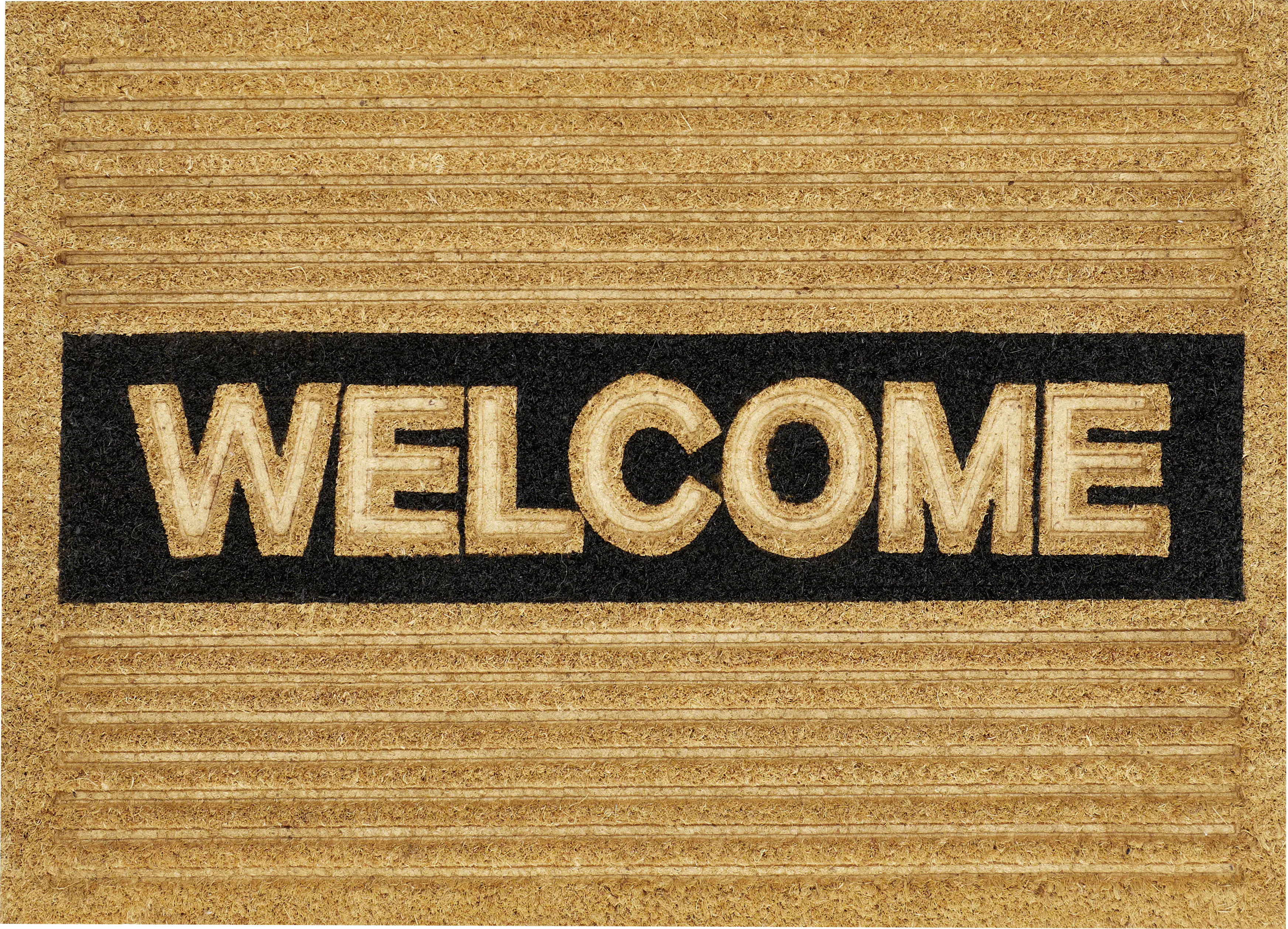 Fußmatte Thogo 40 x 60 cm natur Welcome