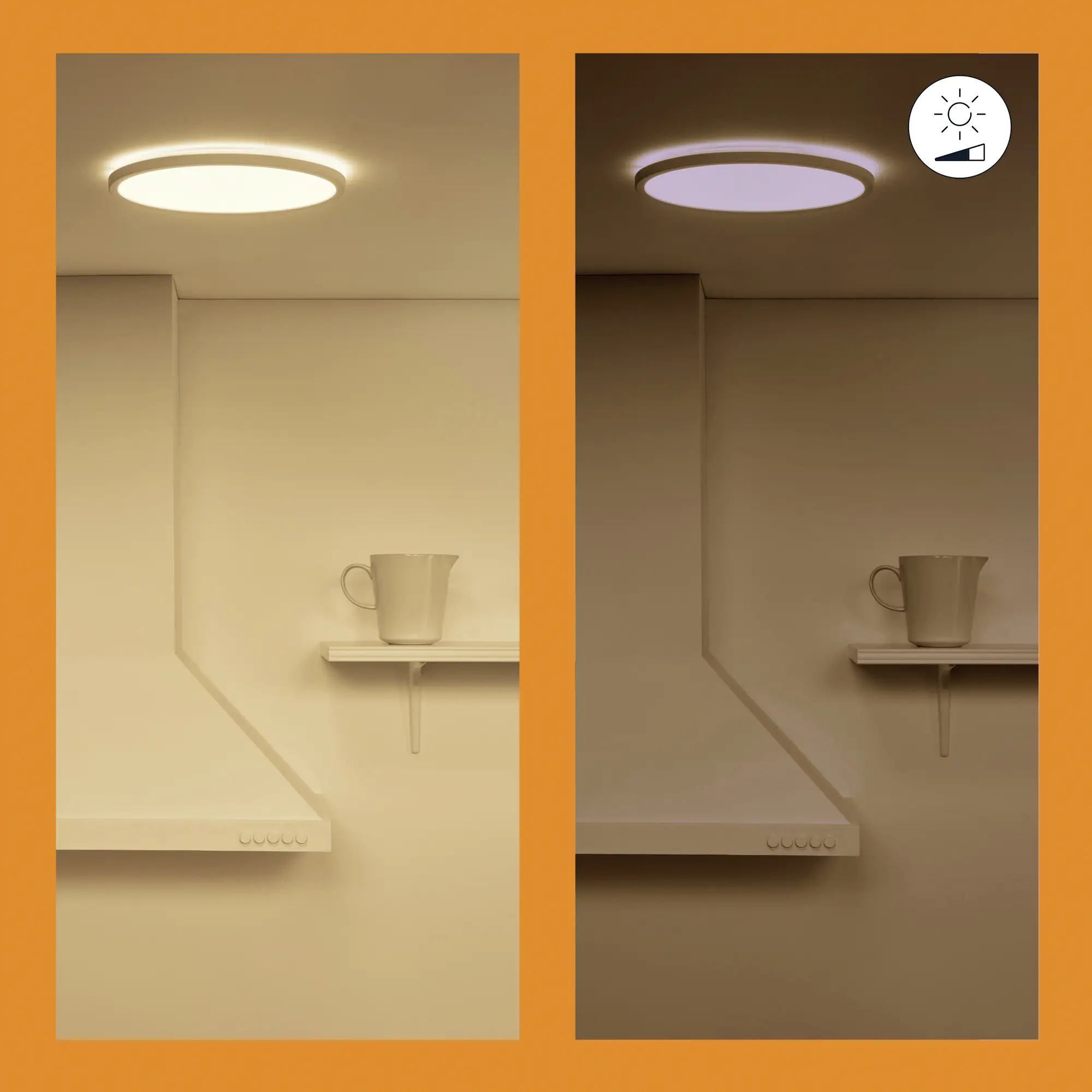 WIZ LED-Deckenleuchte SuperSlim 29 x 2 cm 16W warmweiß bis kaltweiß smart weiß WIZ LED-Deckenleuchte SuperSlim 29 x 2 cm 16W warmweiß bis kaltweiß smart weiß