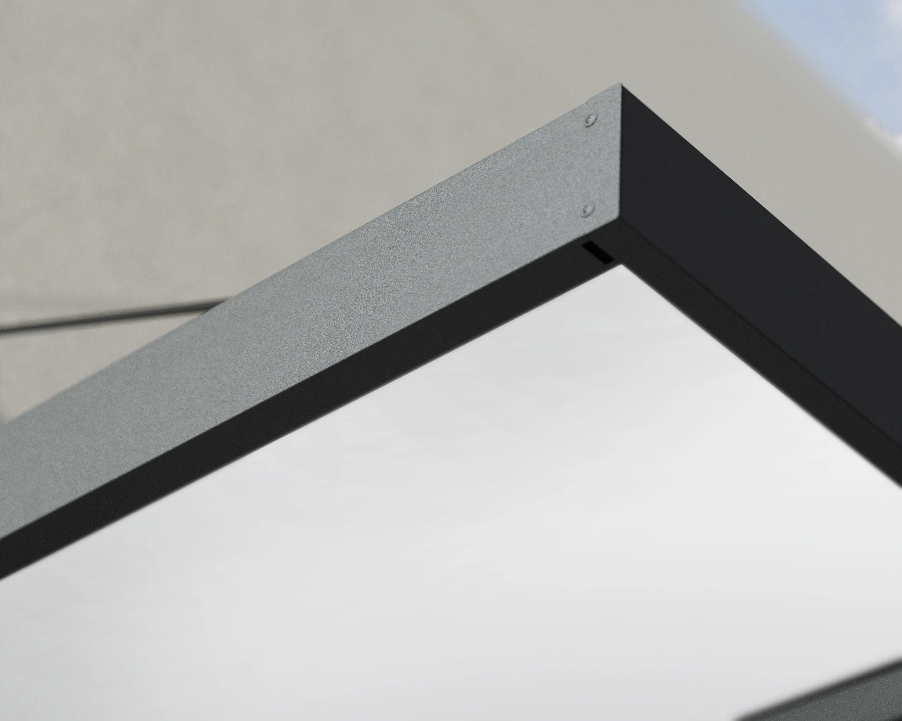 Canopia Vordach Sophia XL 9000 Grau Alu 845 x 140 cm