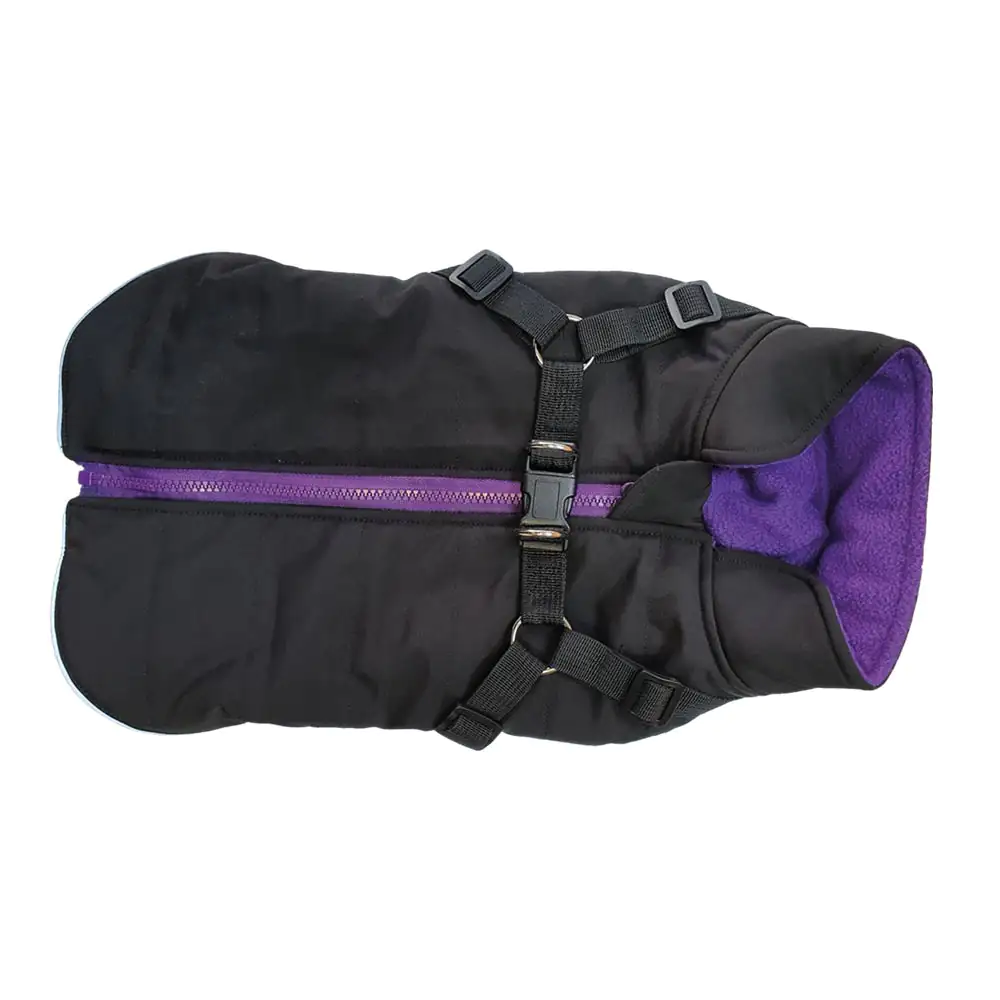 Nobby Hundemantel Sobak 2in1 schwarz-lila
