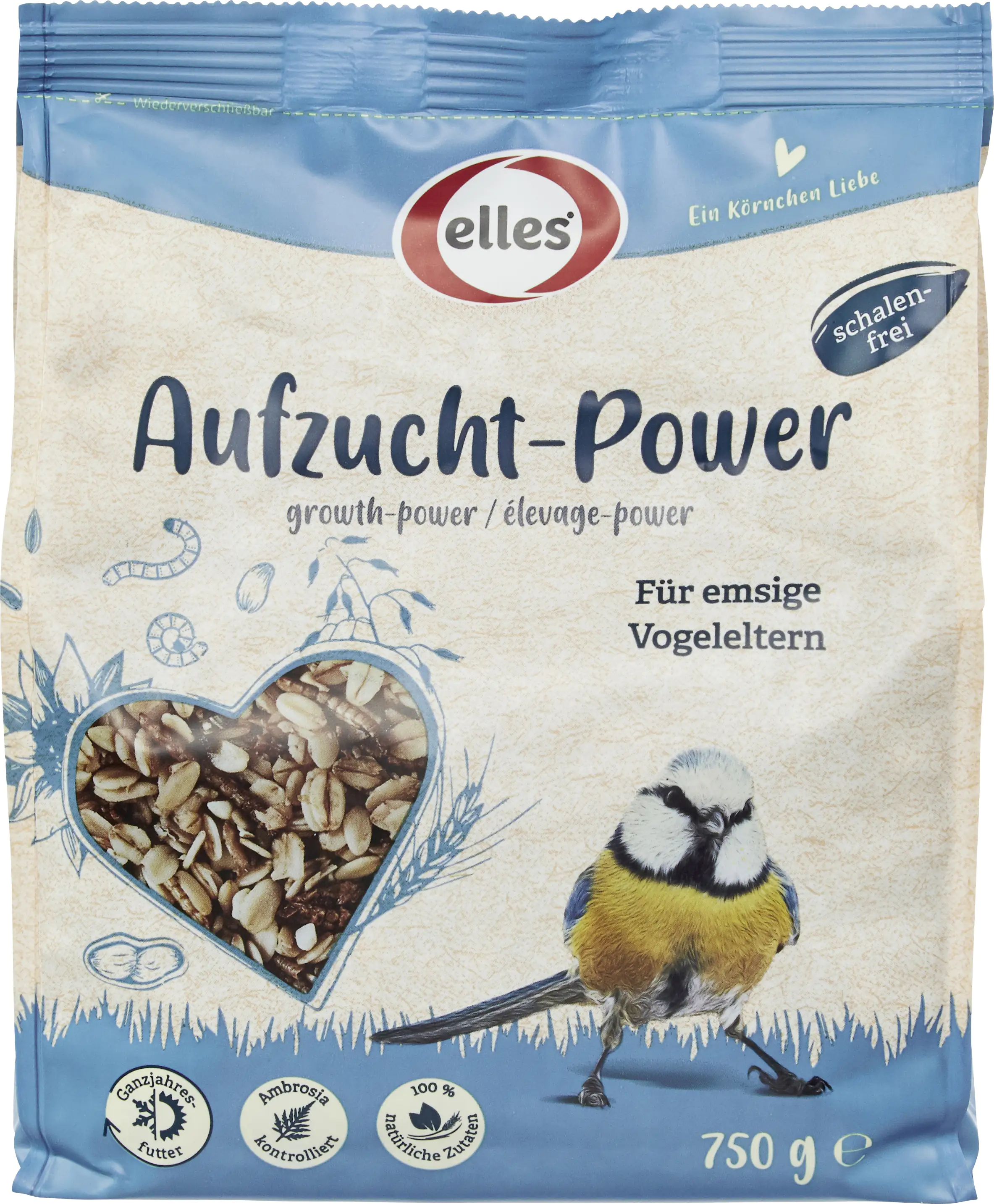 Elles Wildvogelfutter Aufzucht-Power 750 g Elles Wildvogelfutter Aufzucht-Power 750 g