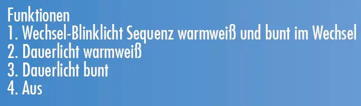 TrendLine LED Lichterkette 120 LED 120 LED, warmweiß/bunt