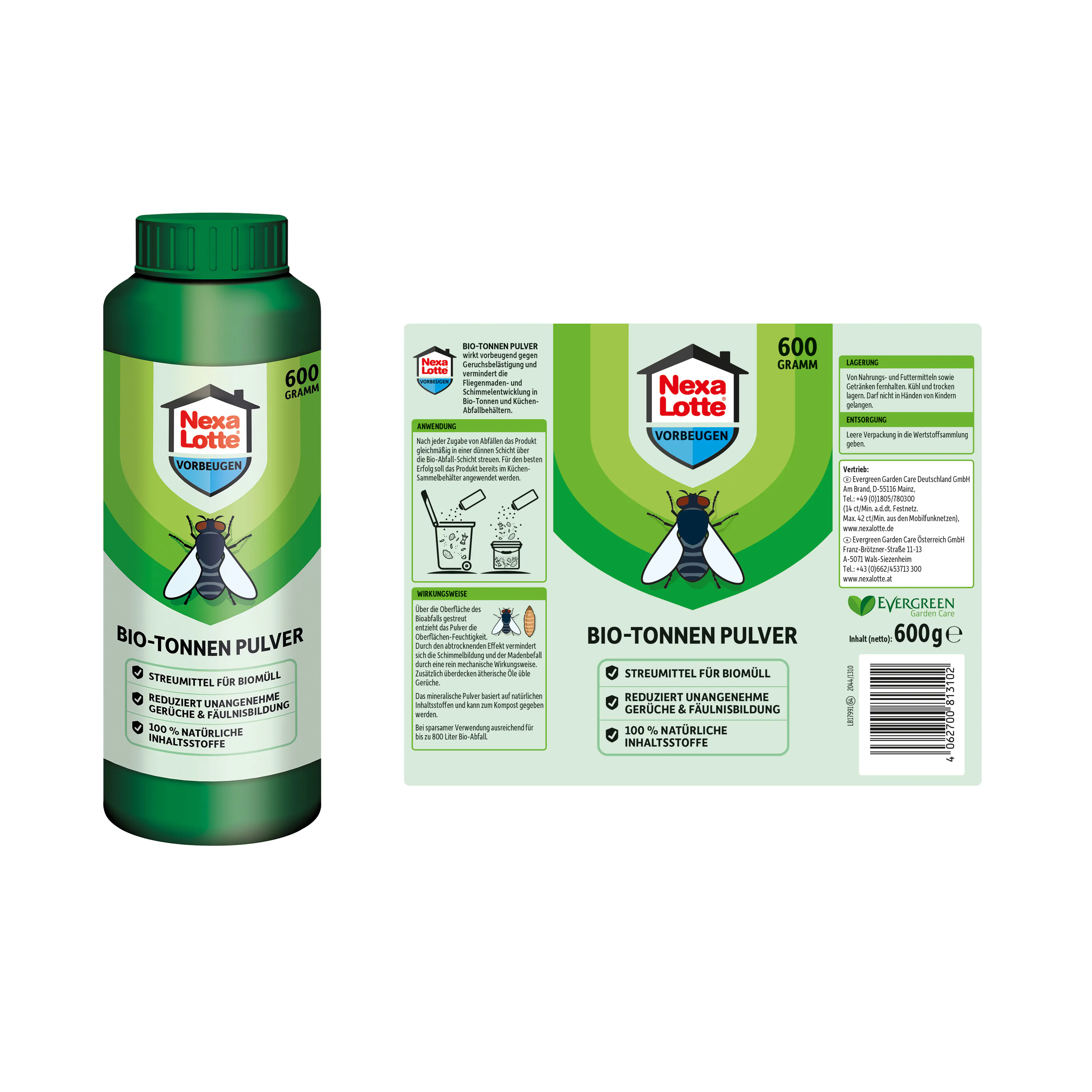 Nexa Lotte Bio-Tonnenpulver 600 g