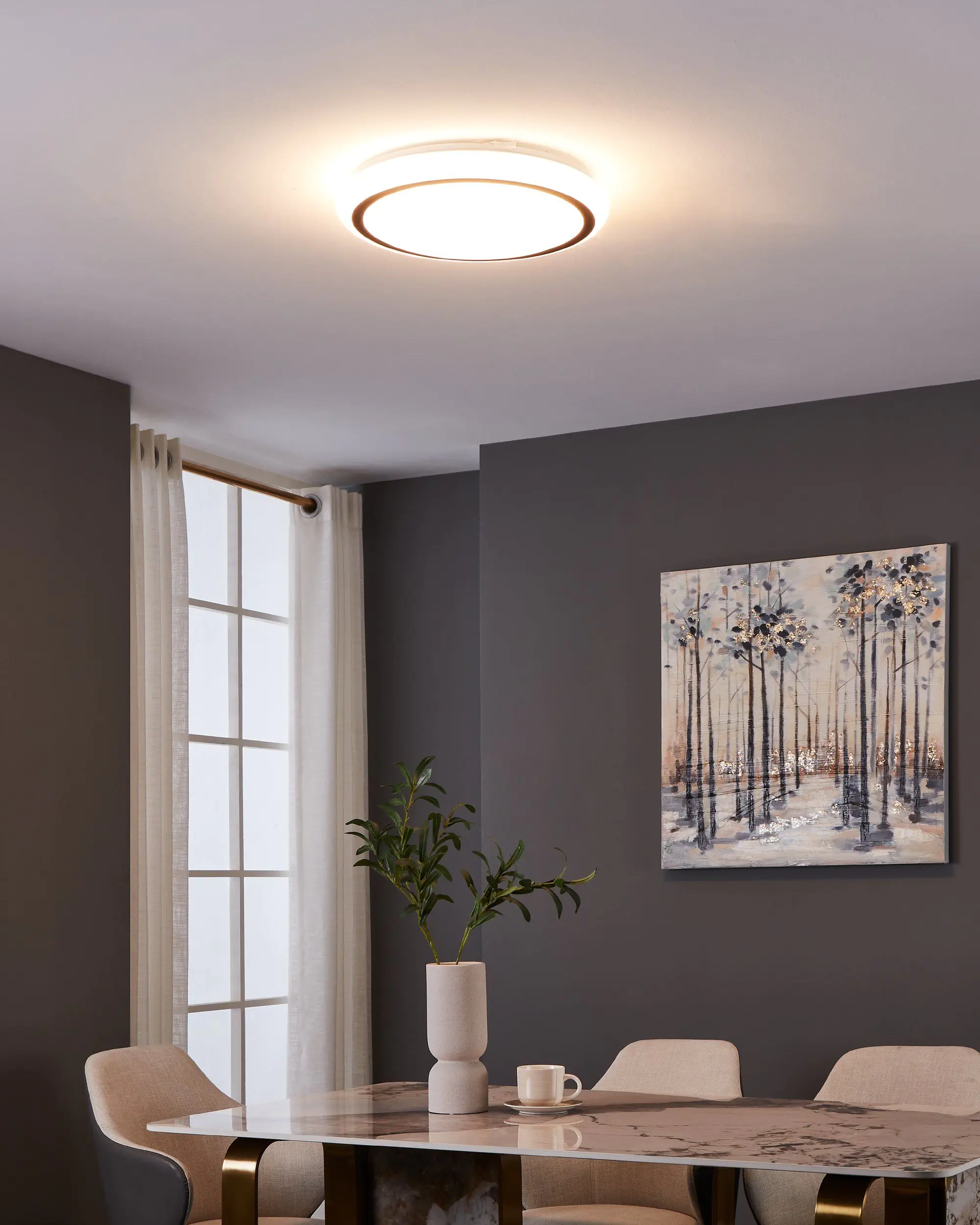 Eglo LED Deckenleuchte Capasso weiß Ø 34 cm