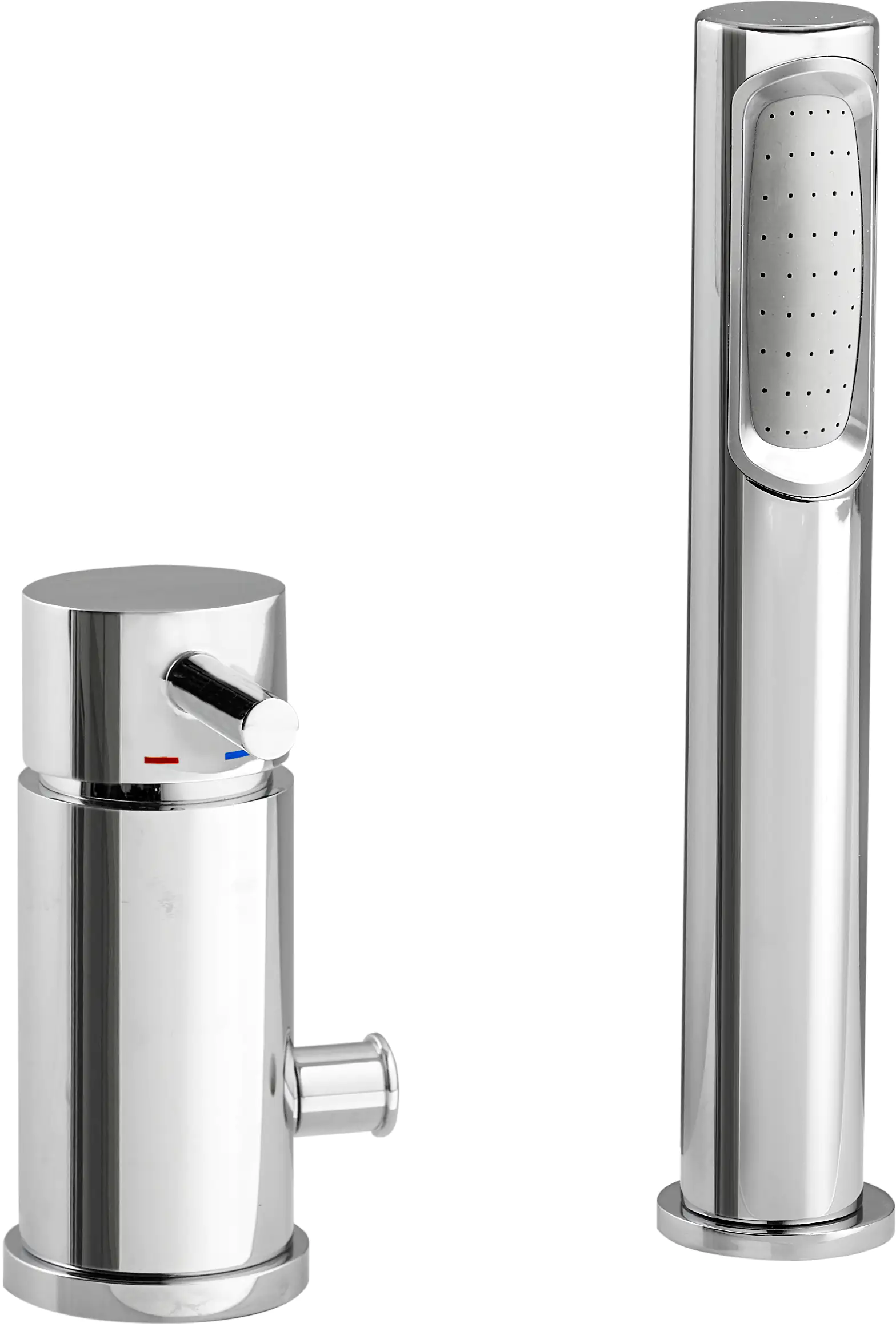 Ottofond Whirlpool-Badewannen-Komplettset Rosa 180 cm mit Armatur S2000