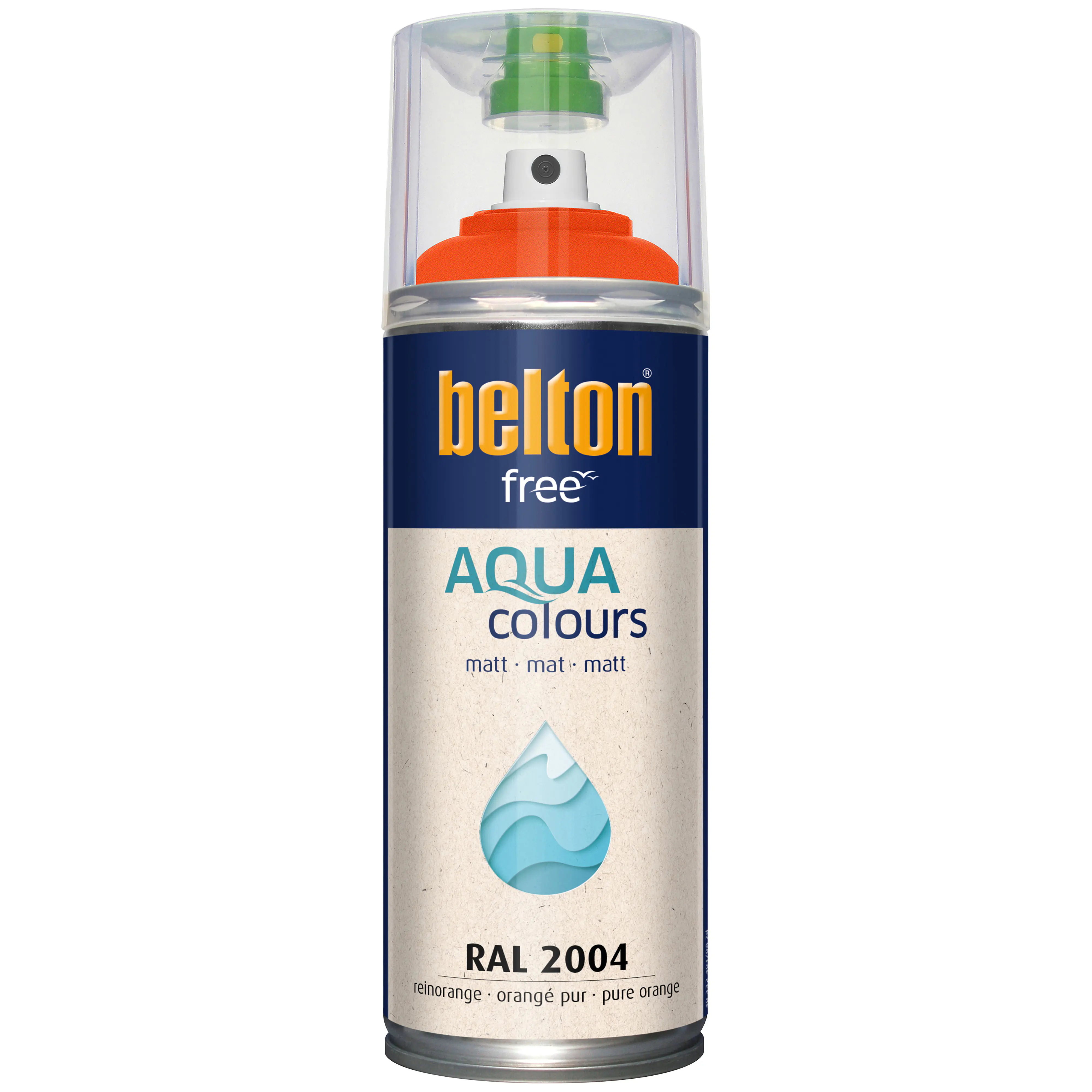 belton free Lackspray AQUAcolours 400 ml reinorange matt