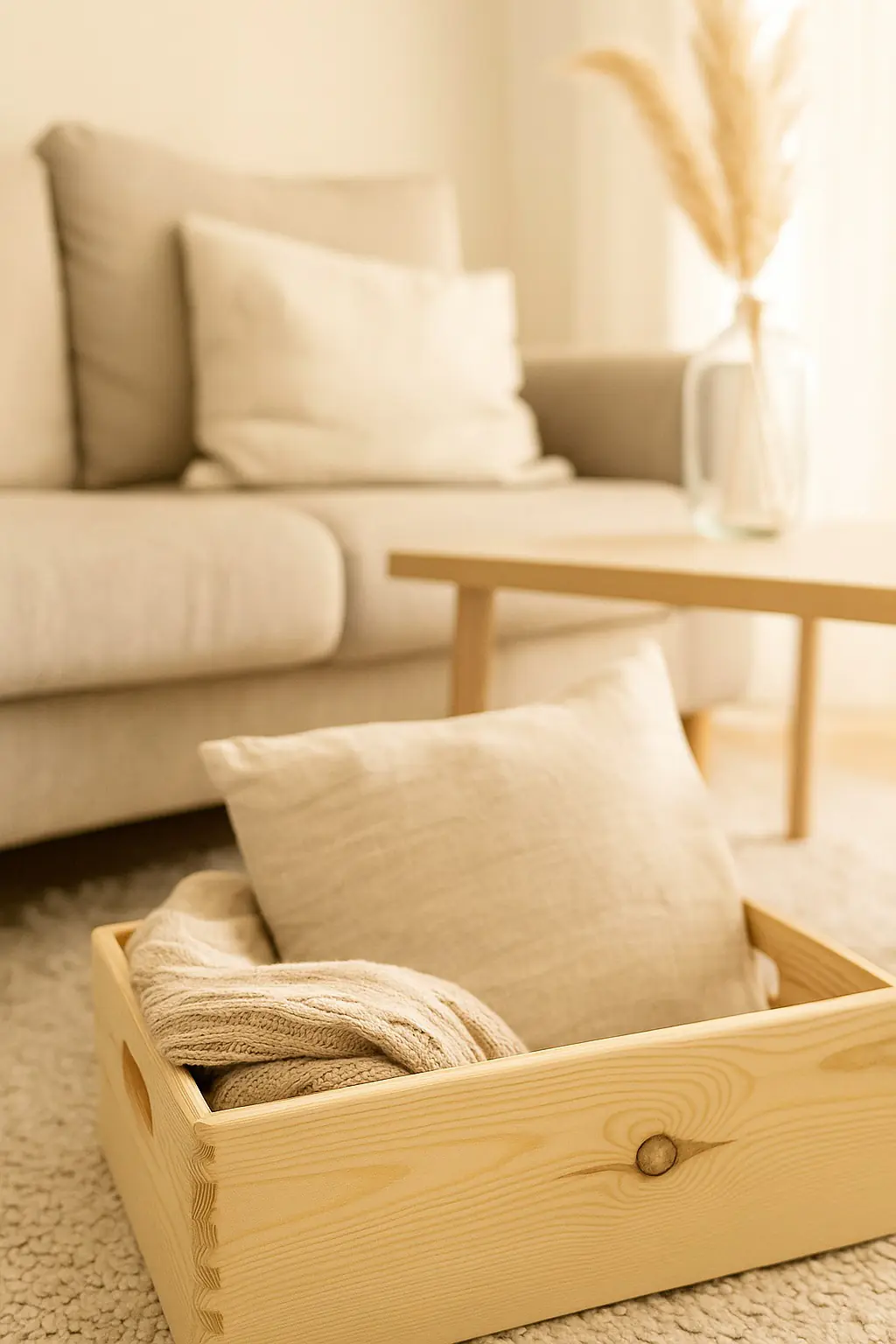 Stapelbox Holz Größe M 30 x 40 x 13,5 cm 