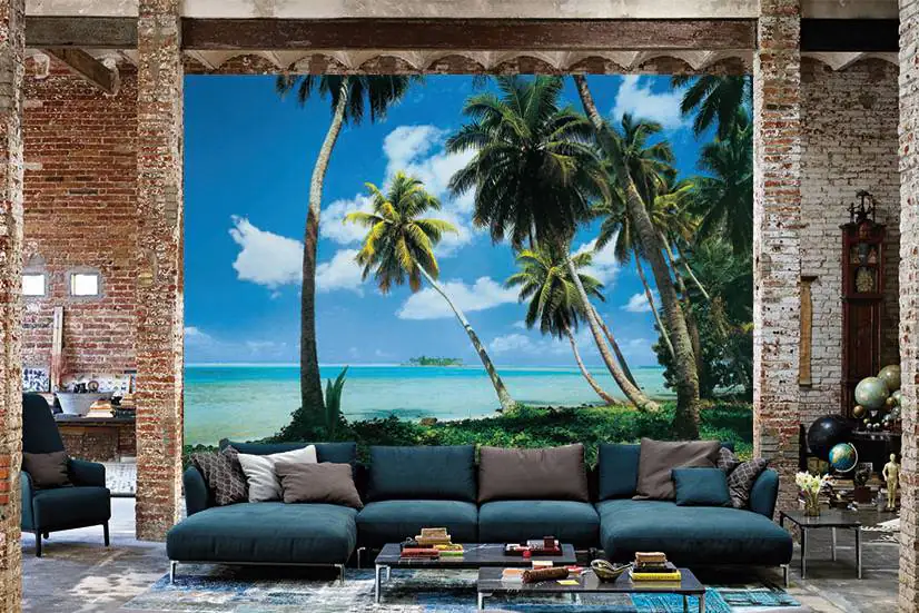 papermoon Vlies- Fototapete Digitaldruck 350 x 260 cm Thaiti