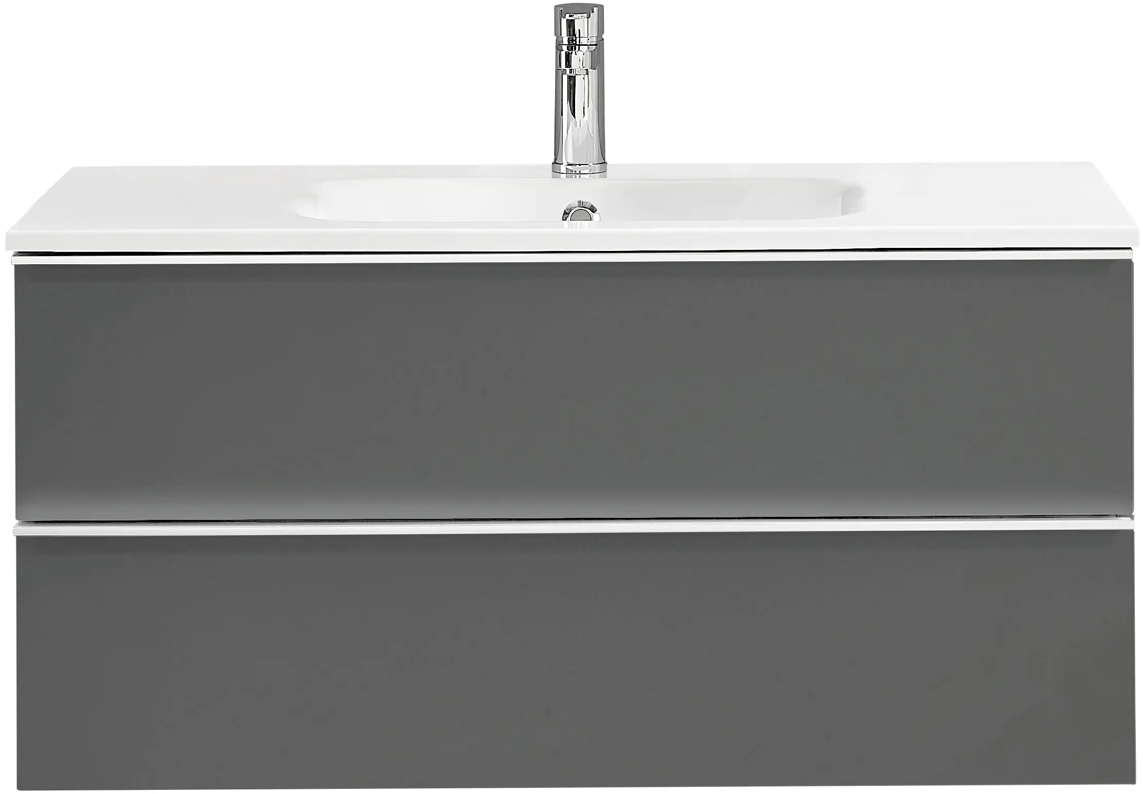 Primaster Waschtischunterschrank Düsseldorf grau 100 cm