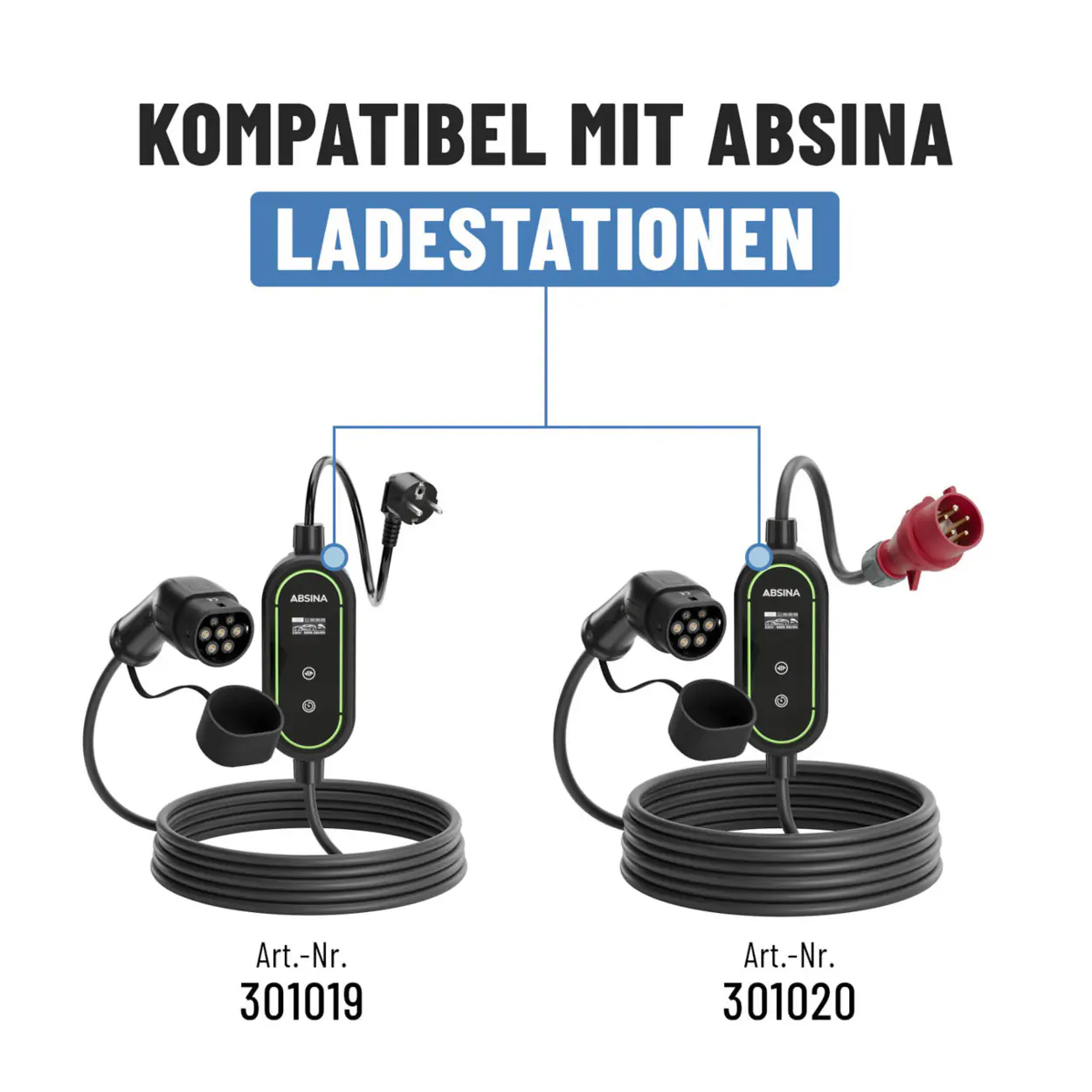 Absina Wandhalterung für mobile Ladestation/Wallbox