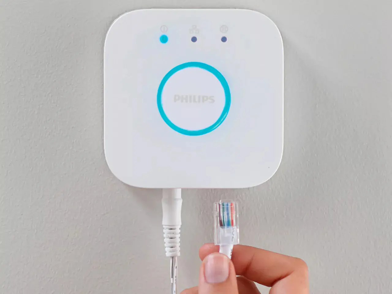 Philips Hue Bridge weiß max. 10 Zubehör + 50 Lampen Philips Hue Bridge weiß max. 10 Zubehör + 50 Lampen