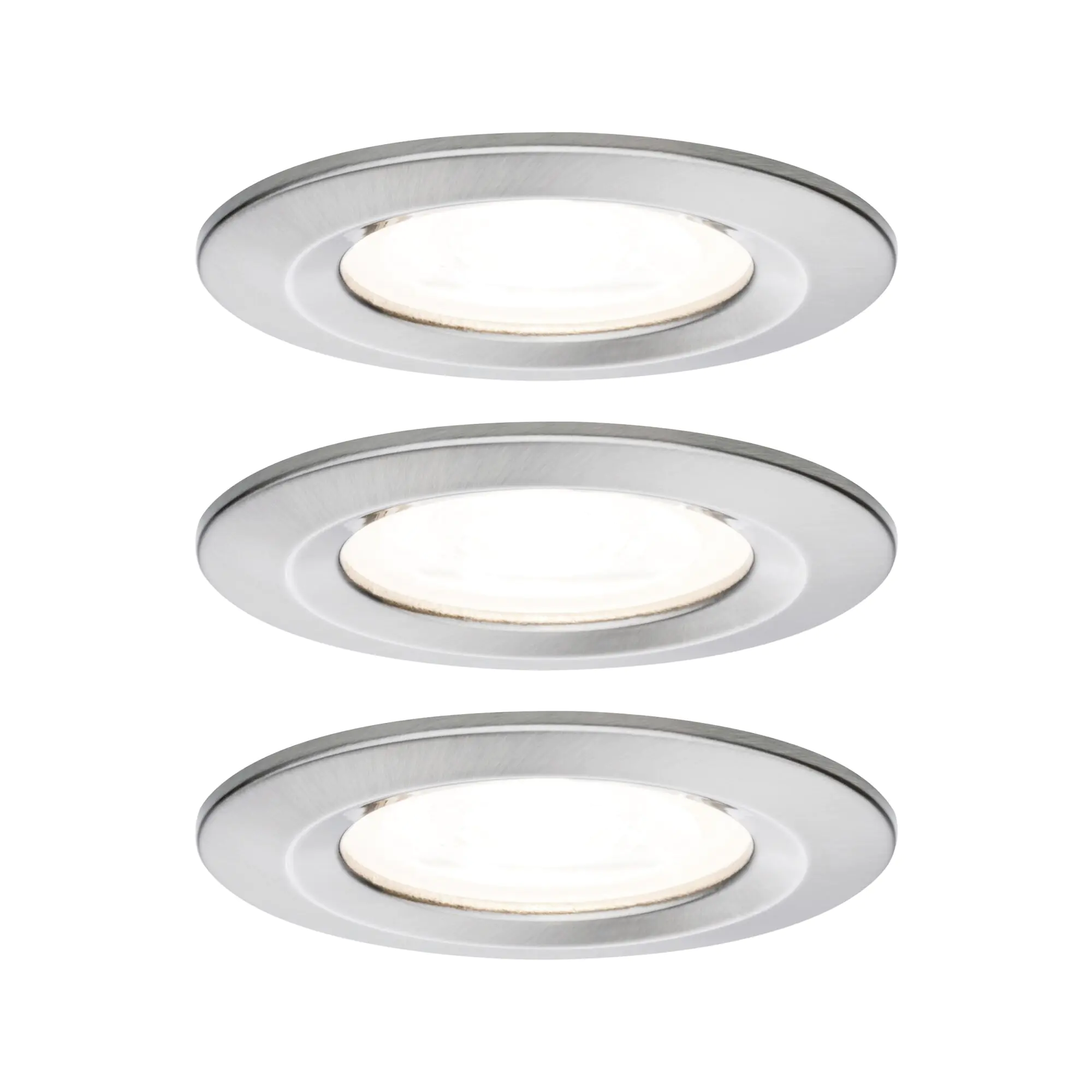 Paulmann LED Einbauleuchte Nova 3er Set eisen Ø 7,8 cm GU10 warmweiß Paulmann LED Einbauleuchte Nova 3er Set eisen Ø 7,8 cm GU10 warmweiß