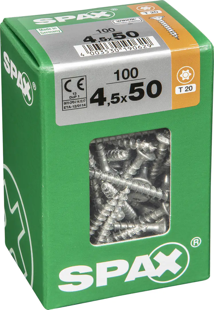Spax Universalschrauben 4.5 x 50 mm TX 20 - 100 Stk.