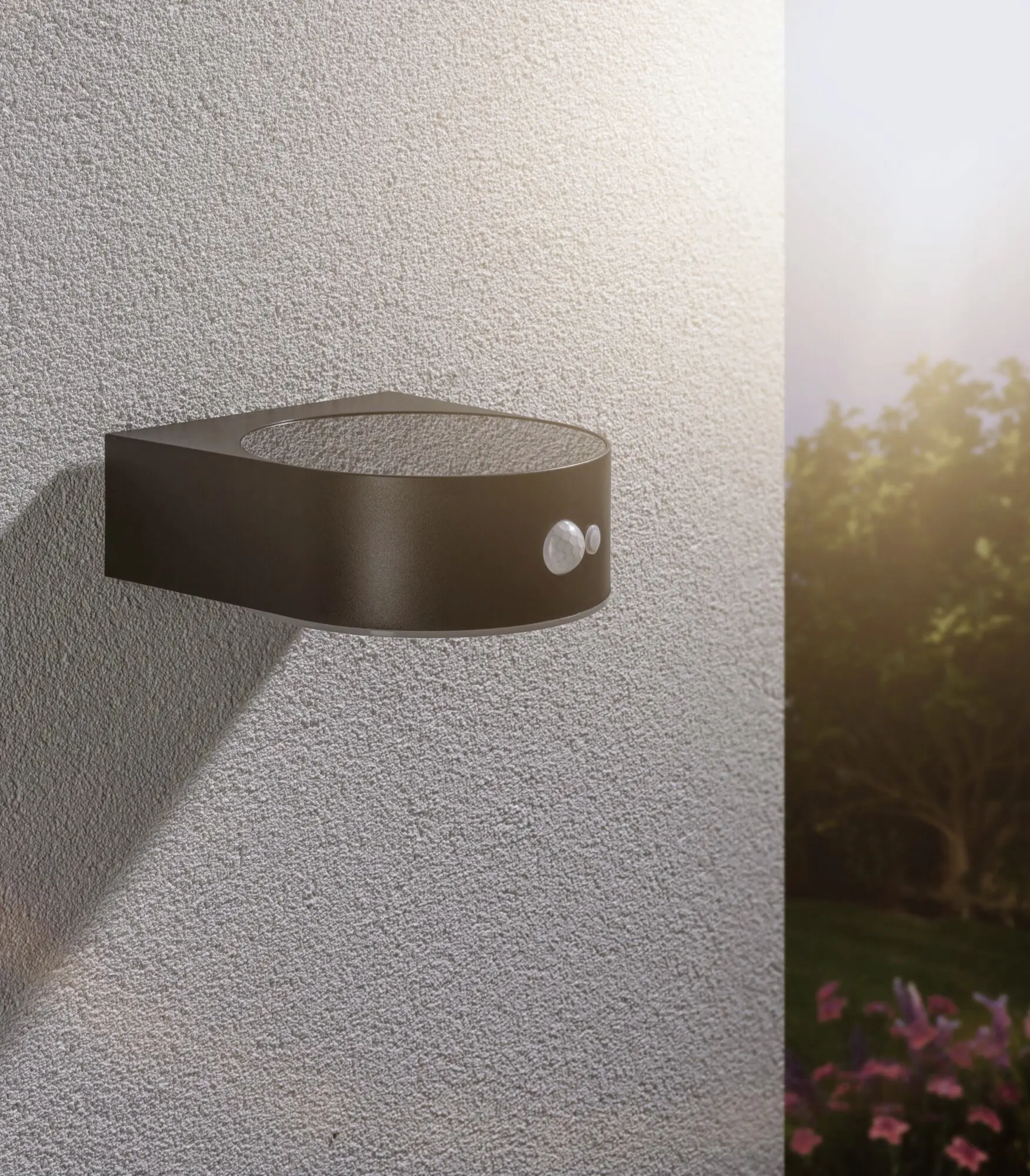 Paulmann LED Solarleuchte Eileen schwarz 17,5 x 19,8cm mit Bewegungsmelder