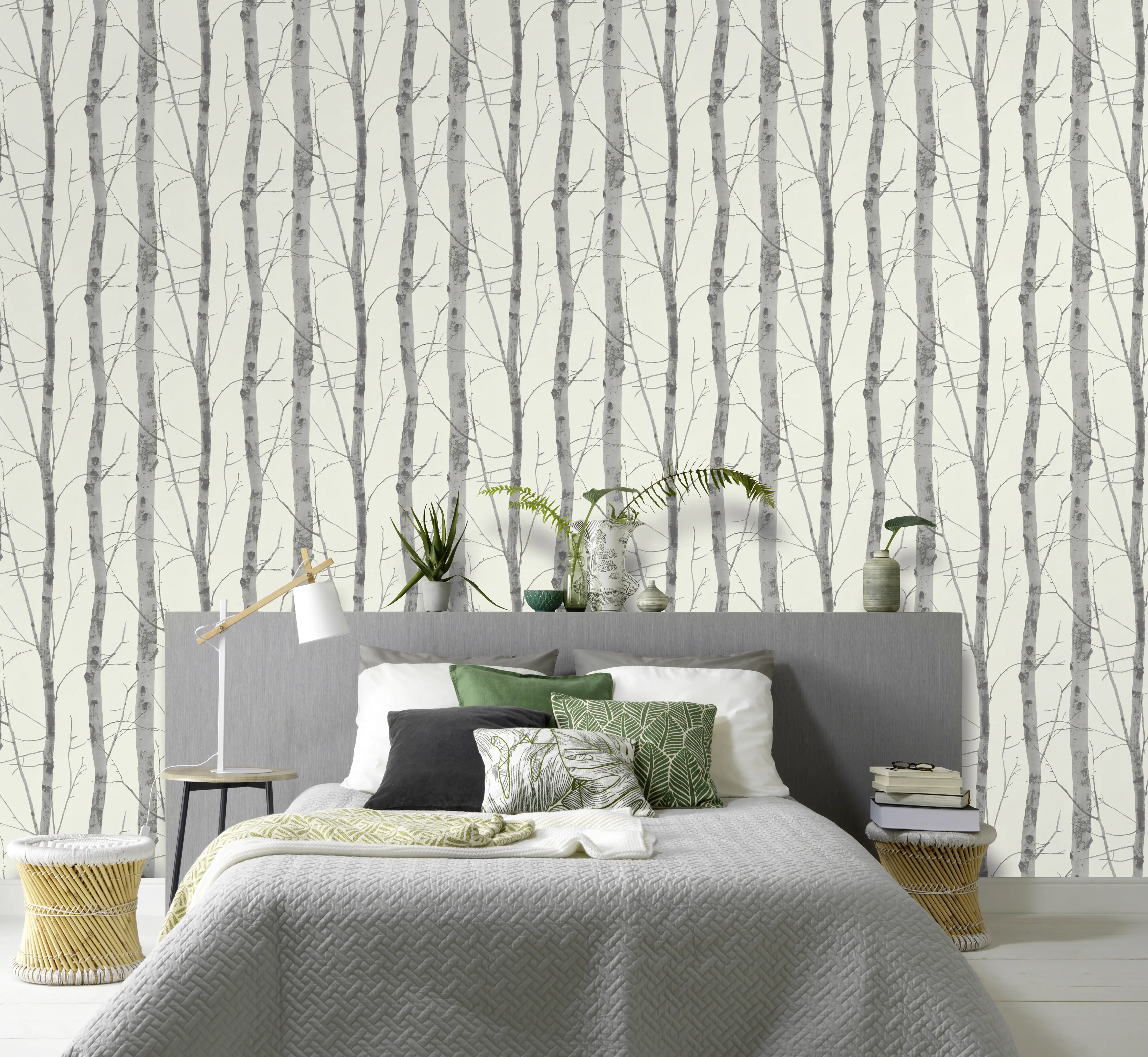 Erismann Vliestapete 5433-47, Instawalls,  Natur anthrazit, 10,05 x 0,53 m