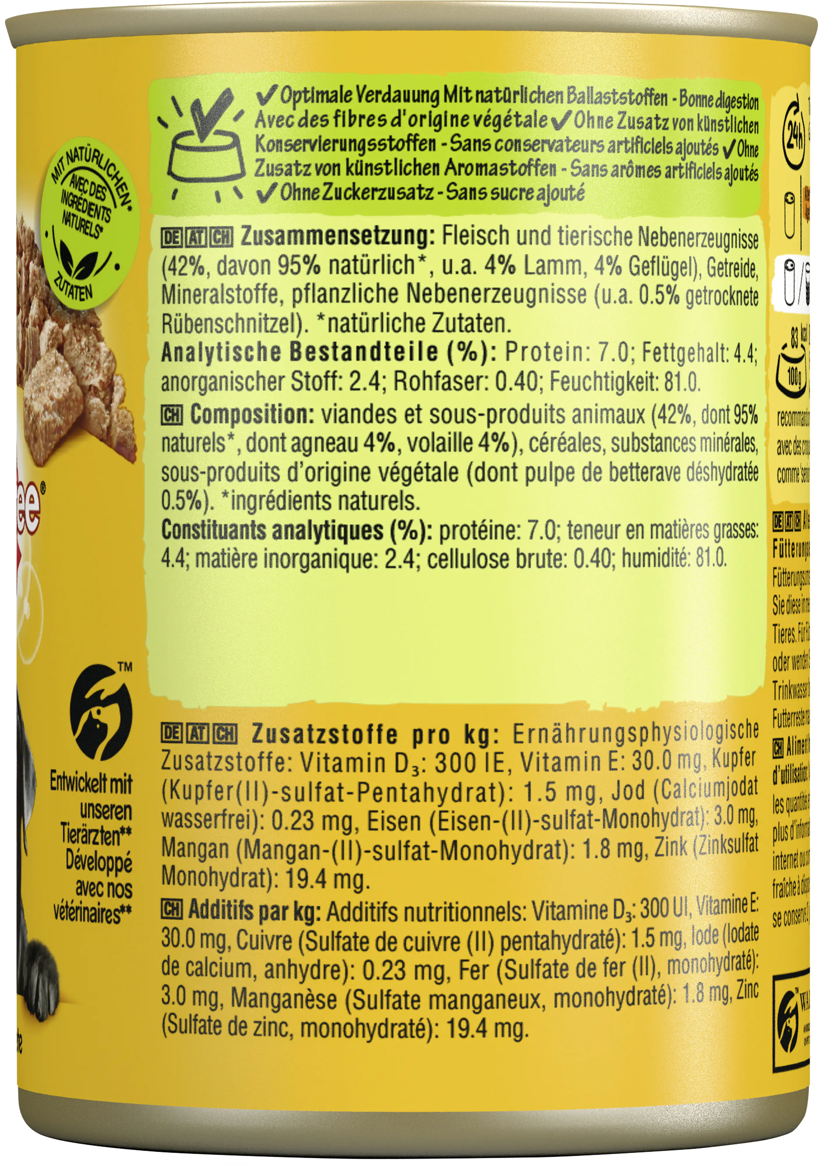 Pedigree Dose Senior mit Lamm und Geflügel 400 g Senior