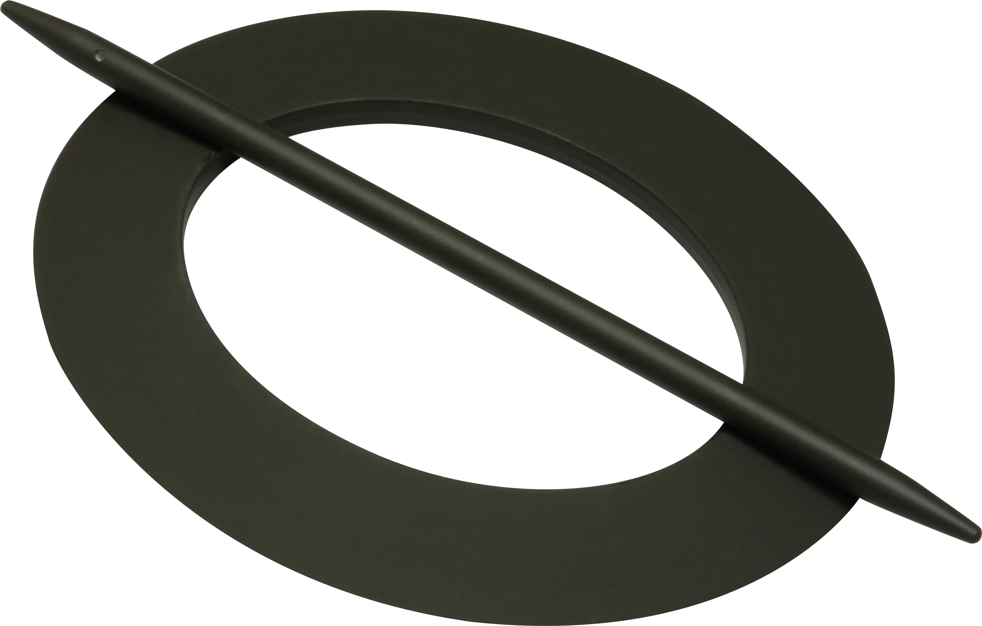 Gardinia Dekoring Oval dunkelbraun