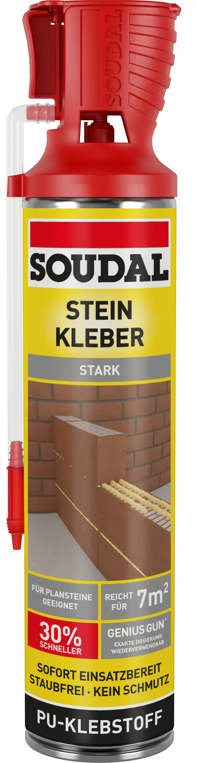 Soudal Stein-Kleber Genius Gun, 600 ml