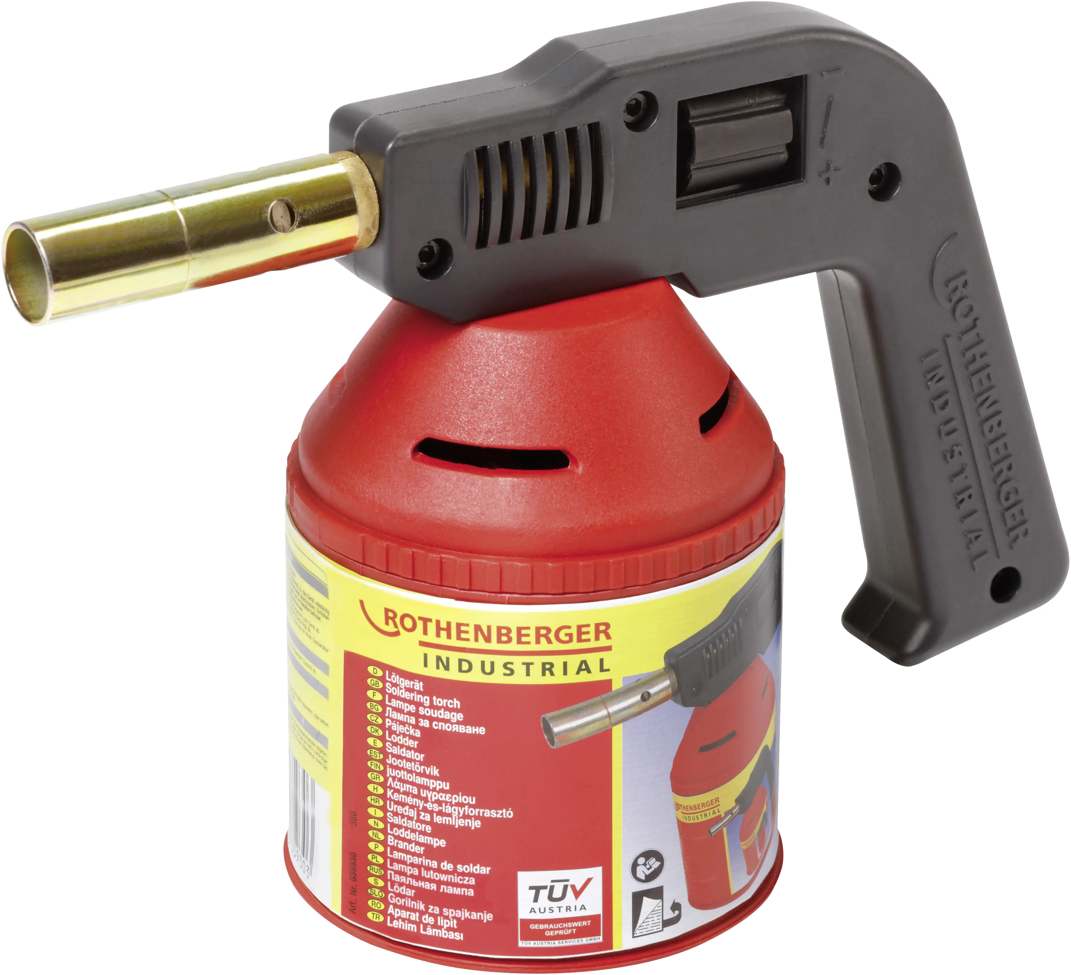 Rothenberger Lötlampe 1750°C ohne Gaskartusche Rothenberger Lötlampe 1750°C ohne Gaskartusche