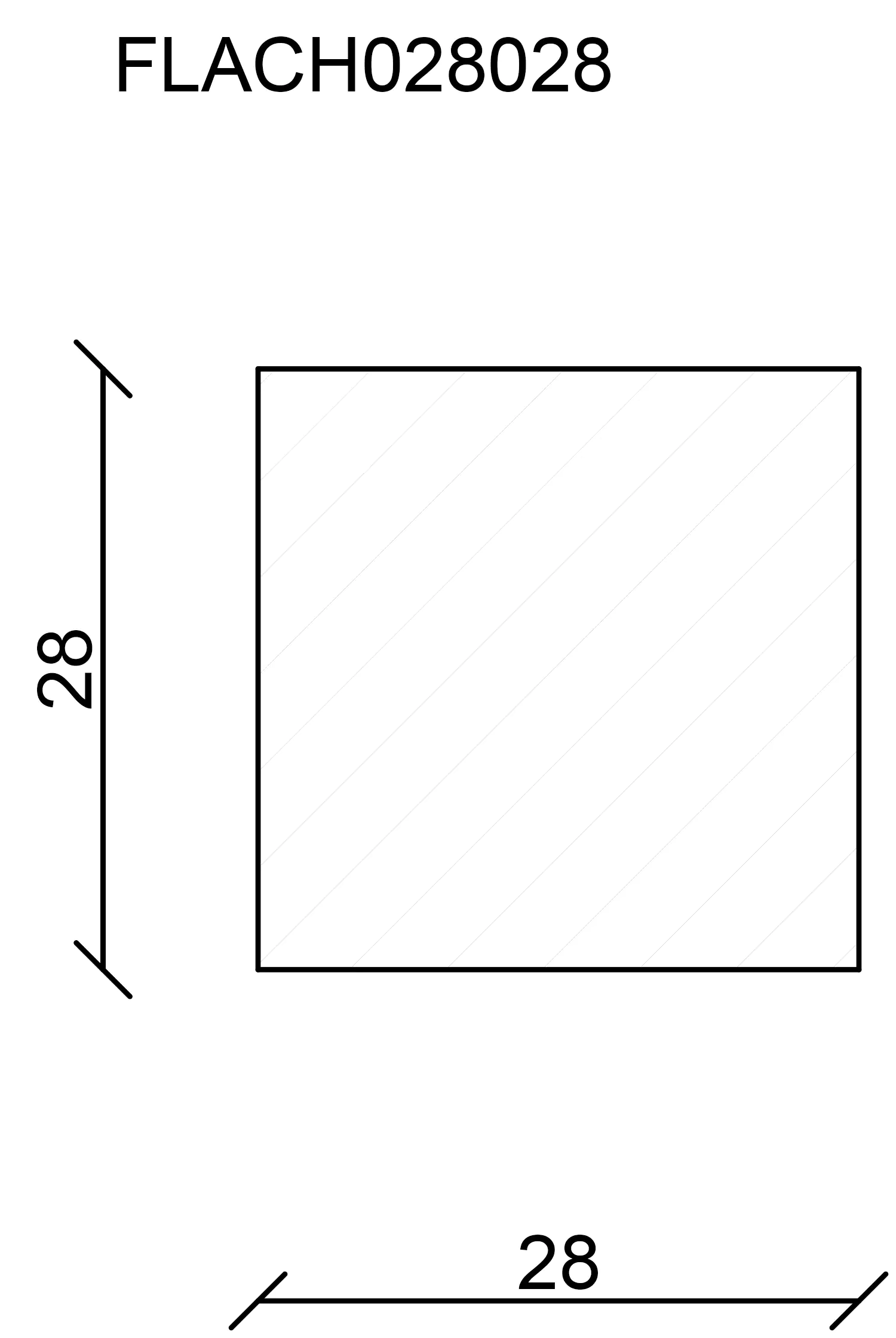 FN Neuhofer Flachleiste 100 cm 28 x 28 mm Fichte/Kiefer