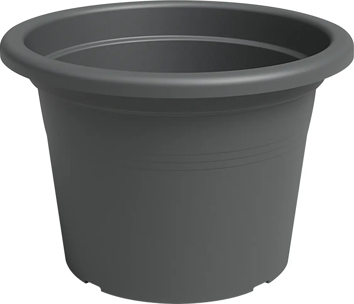Artevasi Pflanztopf Venezia Cilindro Kunststoff anthrazit matt Ø 35 x 25 cm