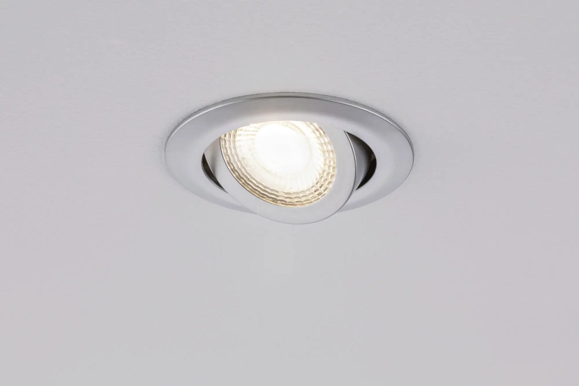 Paulmann LED Einbauleuchte 3er-Set chrom schwenkbar