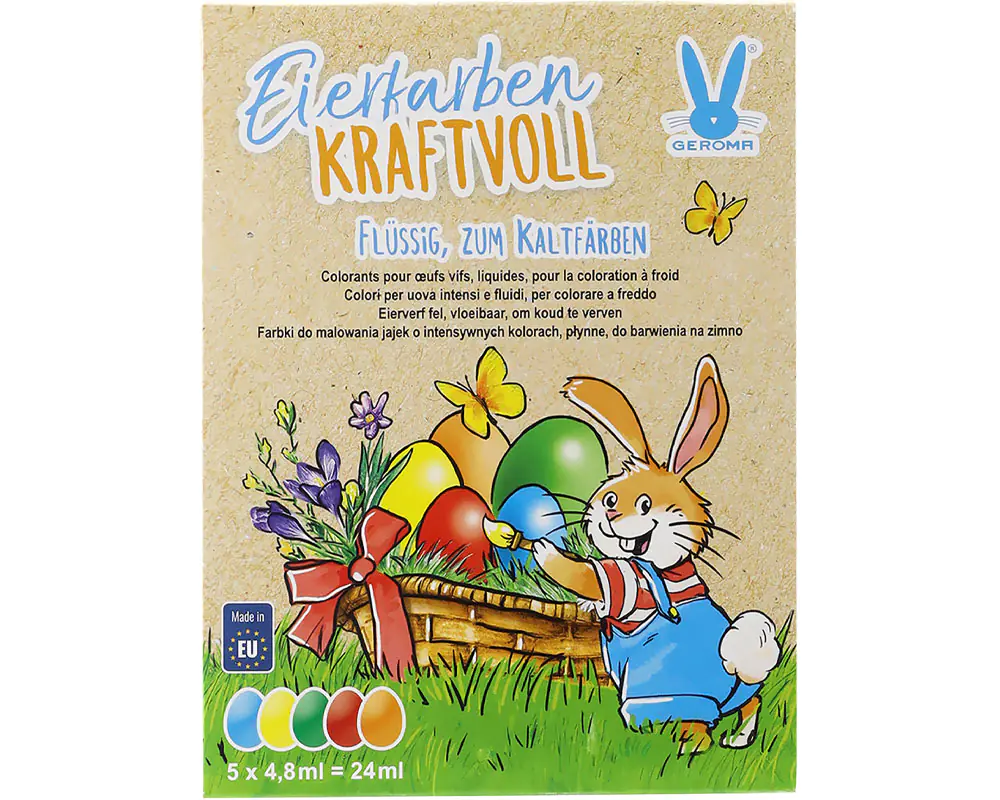 Eierfarben Flüssigkapseln zum Kaltfärben 5 Farben Eierfarben Flüssigkapseln zum Kaltfärben 5 Farben