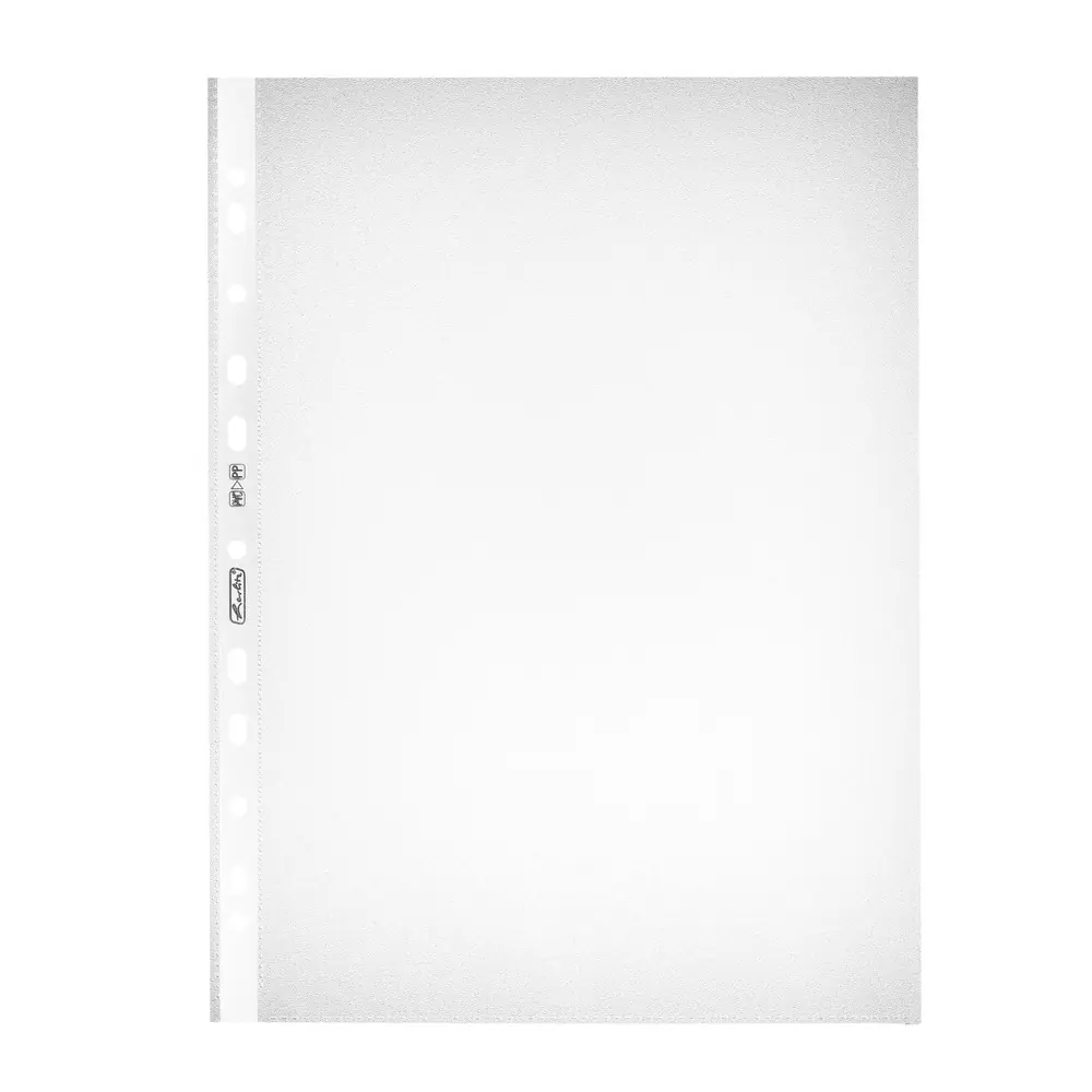 herlitz Prospekthülle A4 PP Standard genarbt dokumentenecht 10 Stück