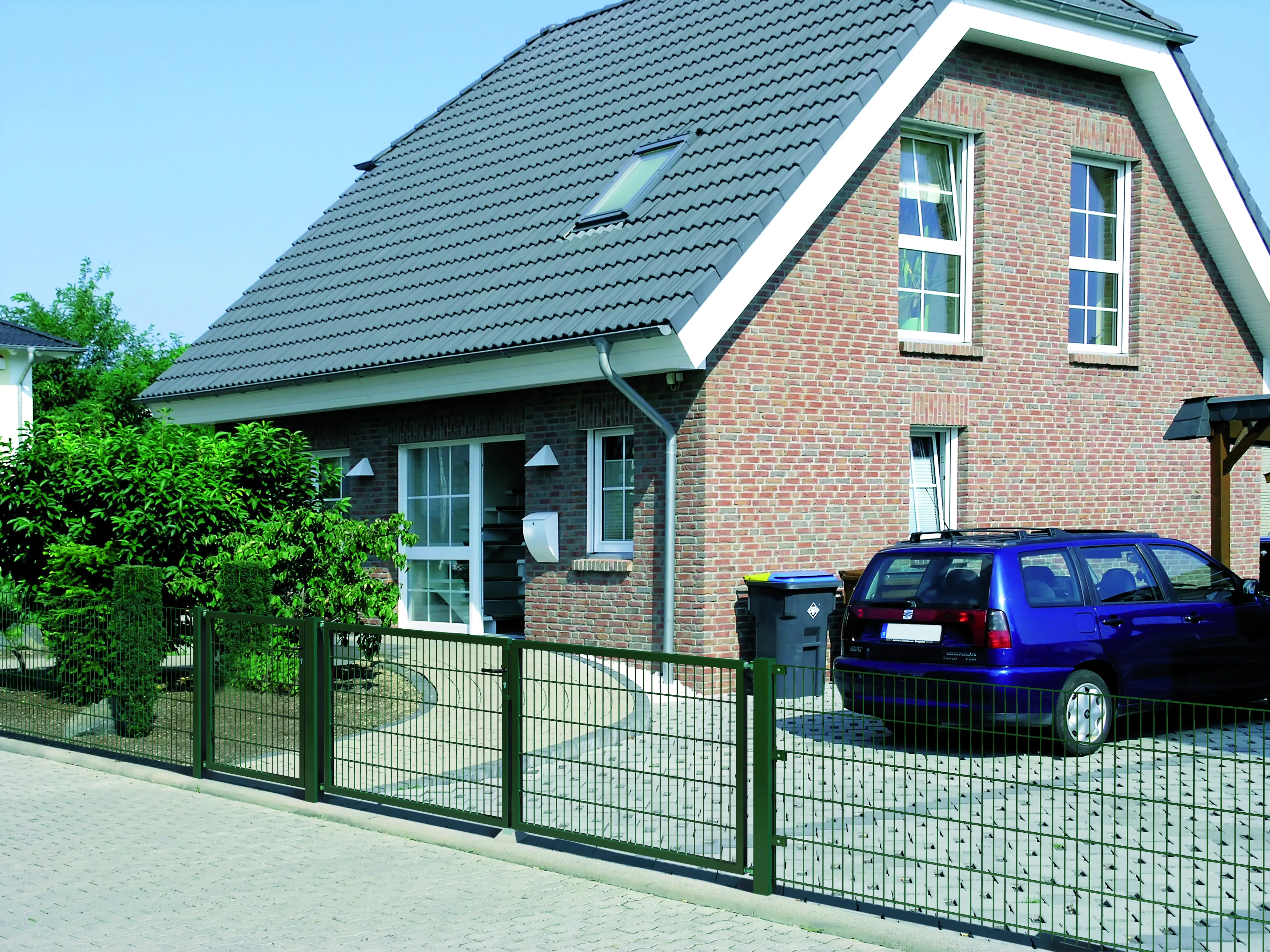 Alberts Stabgitter Doppeltor Flexo 200 x 200 cm 6/5/6 grün zE