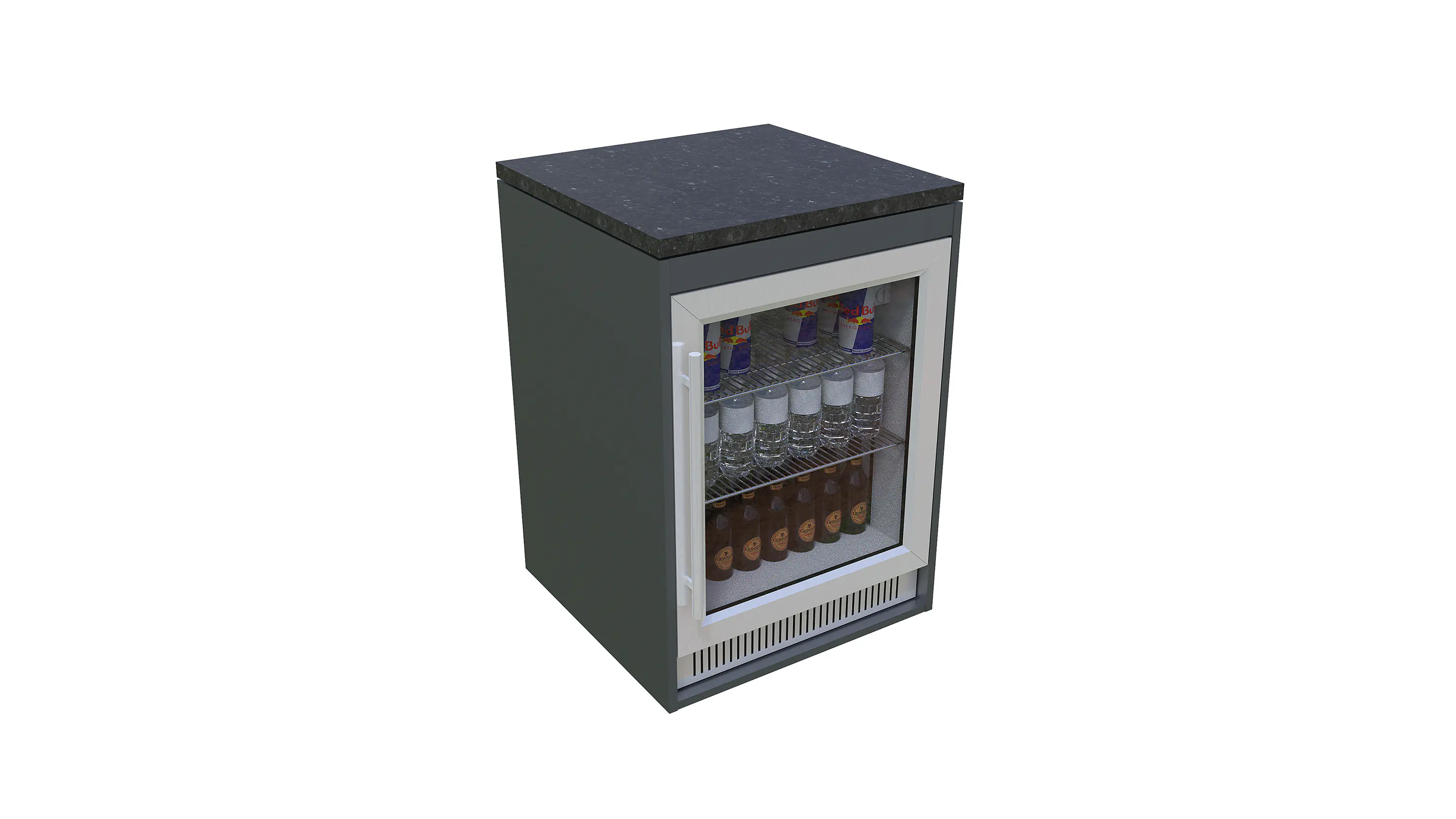 Bellano Living Element für Outdoorküchen inkl. Kühlschrank anthrazit granit Bellano Living Element für Outdoorküchen inkl. Kühlschrank anthrazit granit