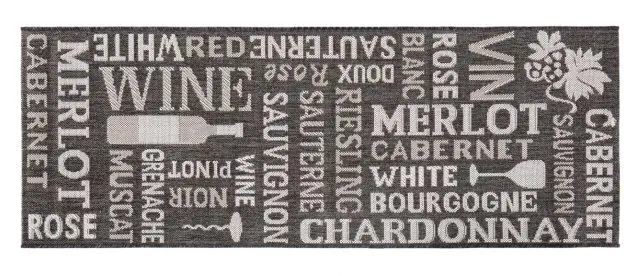 Andiamo Teppichläufer Arizona weingrau, 67 x 180 cm