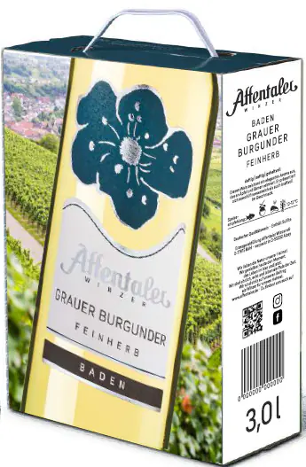 Affentaler Blütenedition Weißwein Grauer Burgunder QW trocken Bag in Box 3,0l