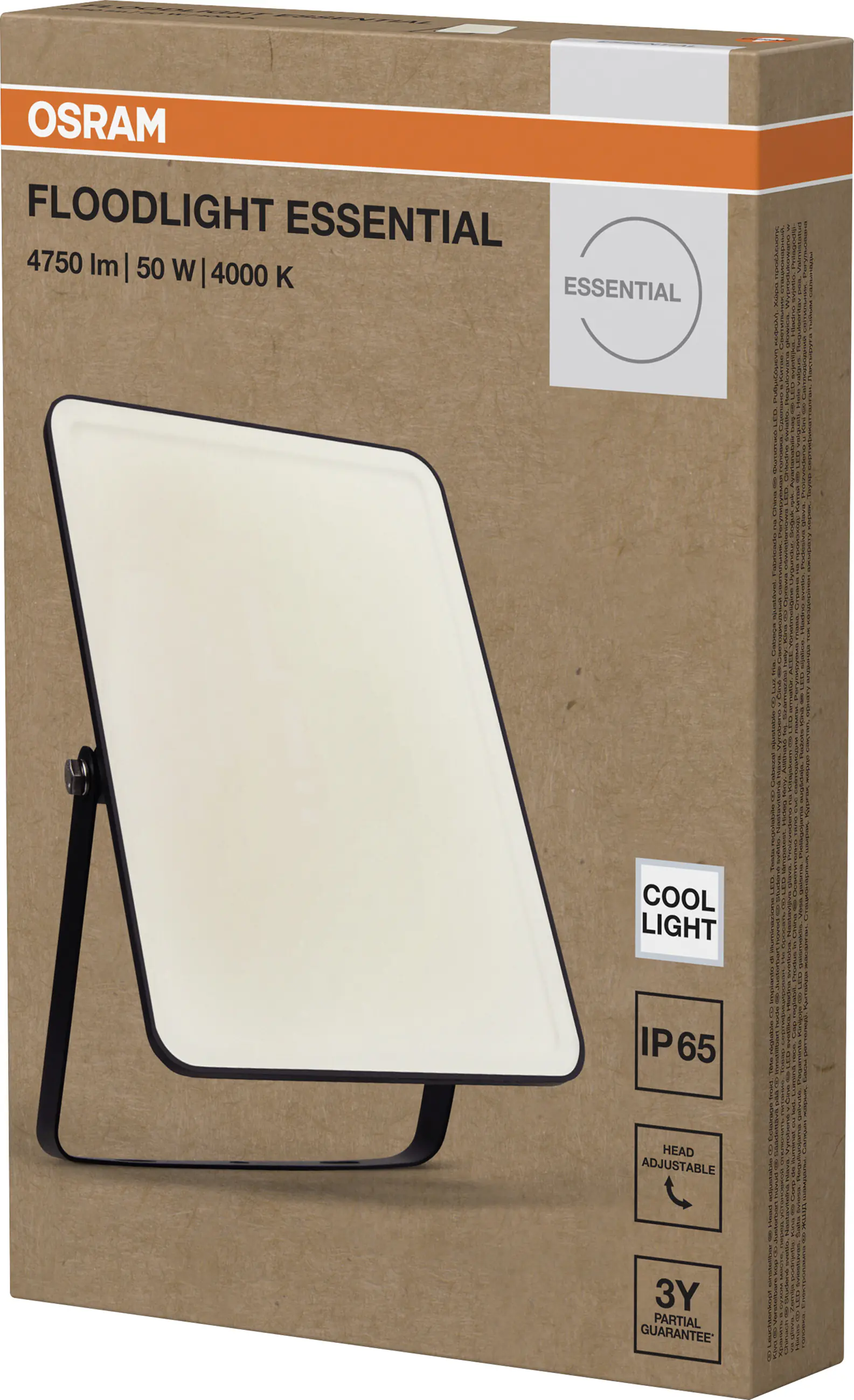 Osram LED-Außenleuchte Floodlight Essential 23,8 cm neutralweiß schwarz