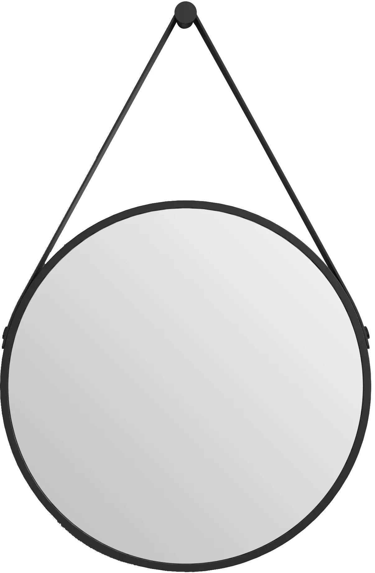 DSK Wandspiegel Silver Coiffeur Ø 50 cm schwarz