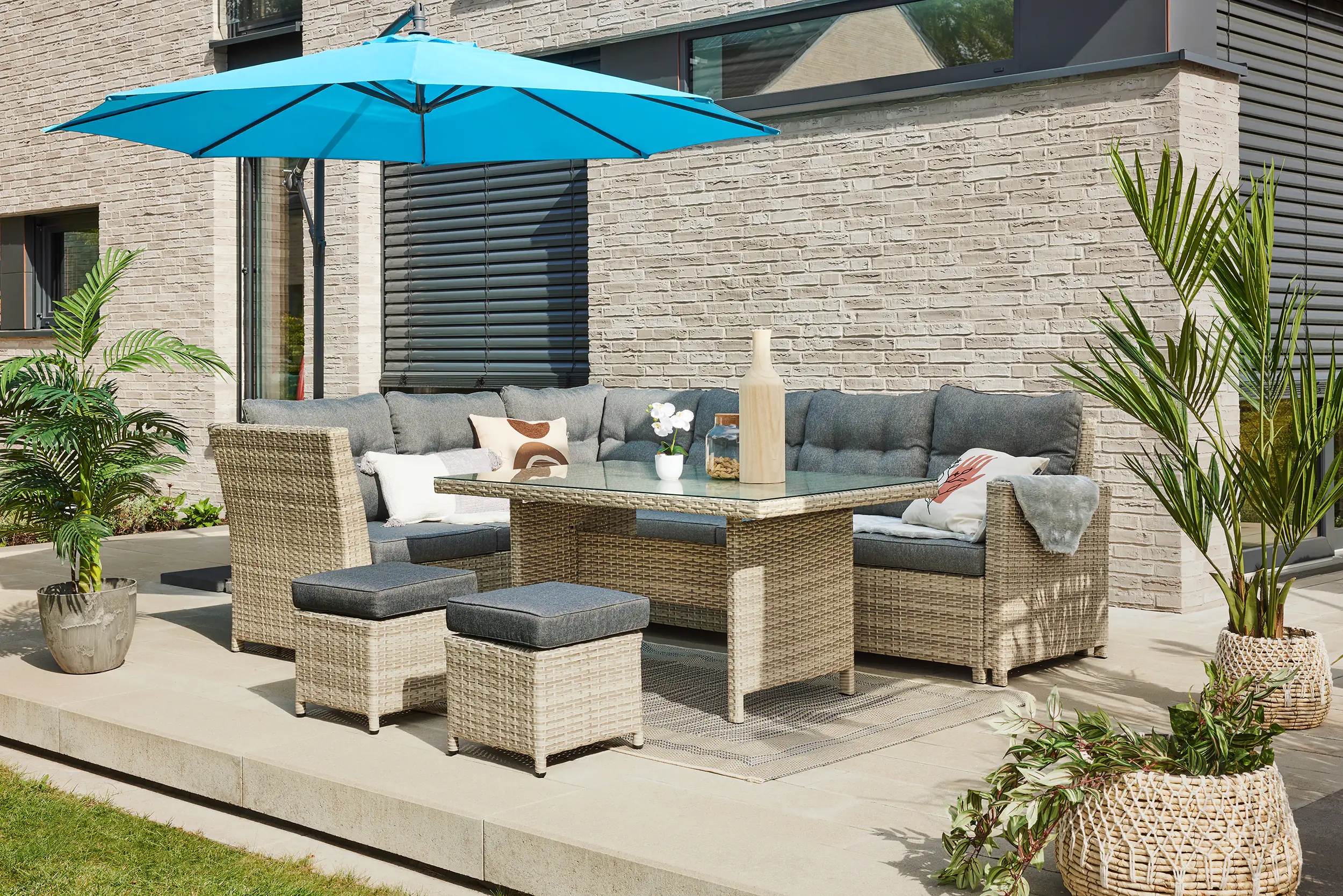 TrendLine Dining Lounge Set Caldera Basic inkl. Auflagen