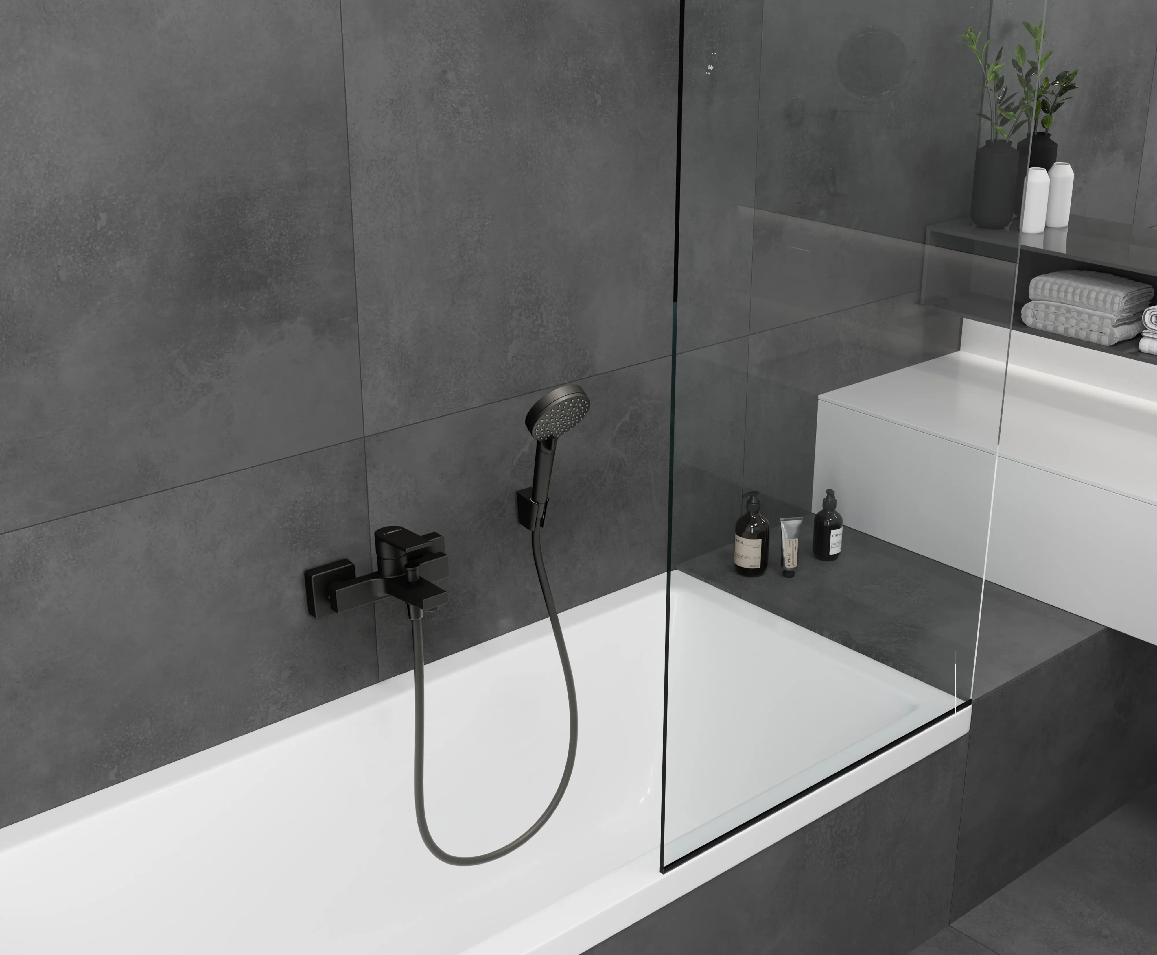 Hansgrohe Brausehalter Porter S mattschwarz