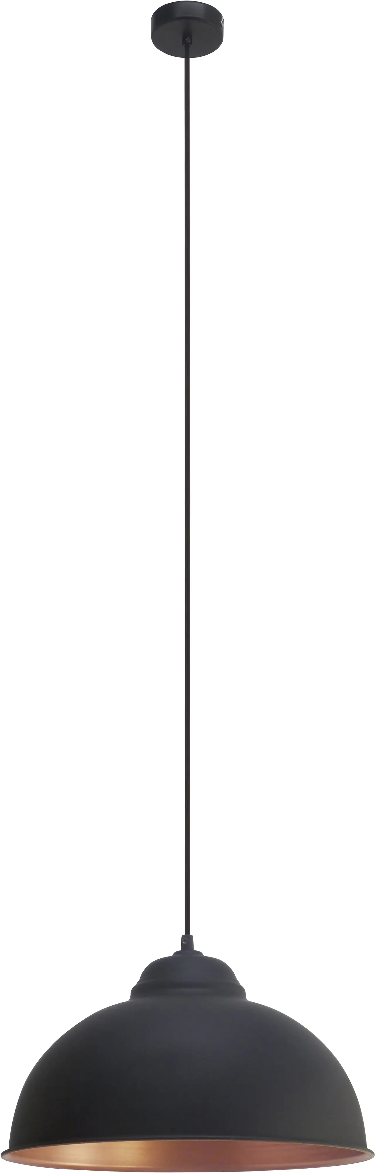 Eglo Pendelleuchte Truro 2 E27, schwarz / kupfer