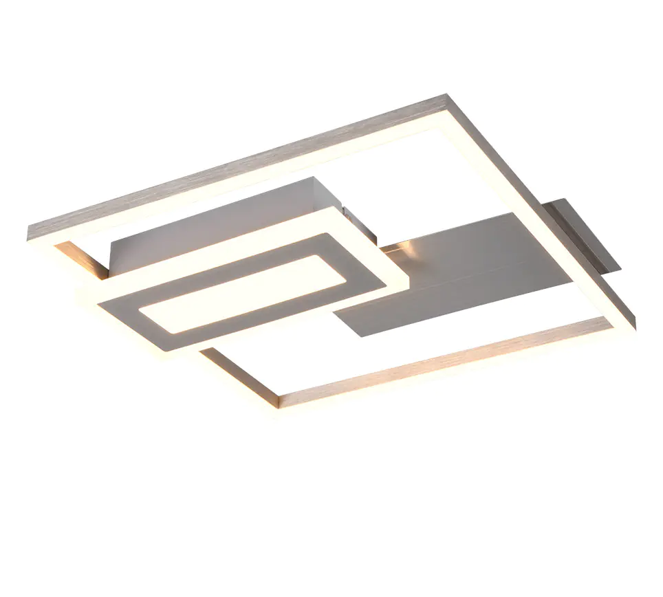 Trio Leuchten LED Deckenleuchte Spiro 22W nickel, Metall