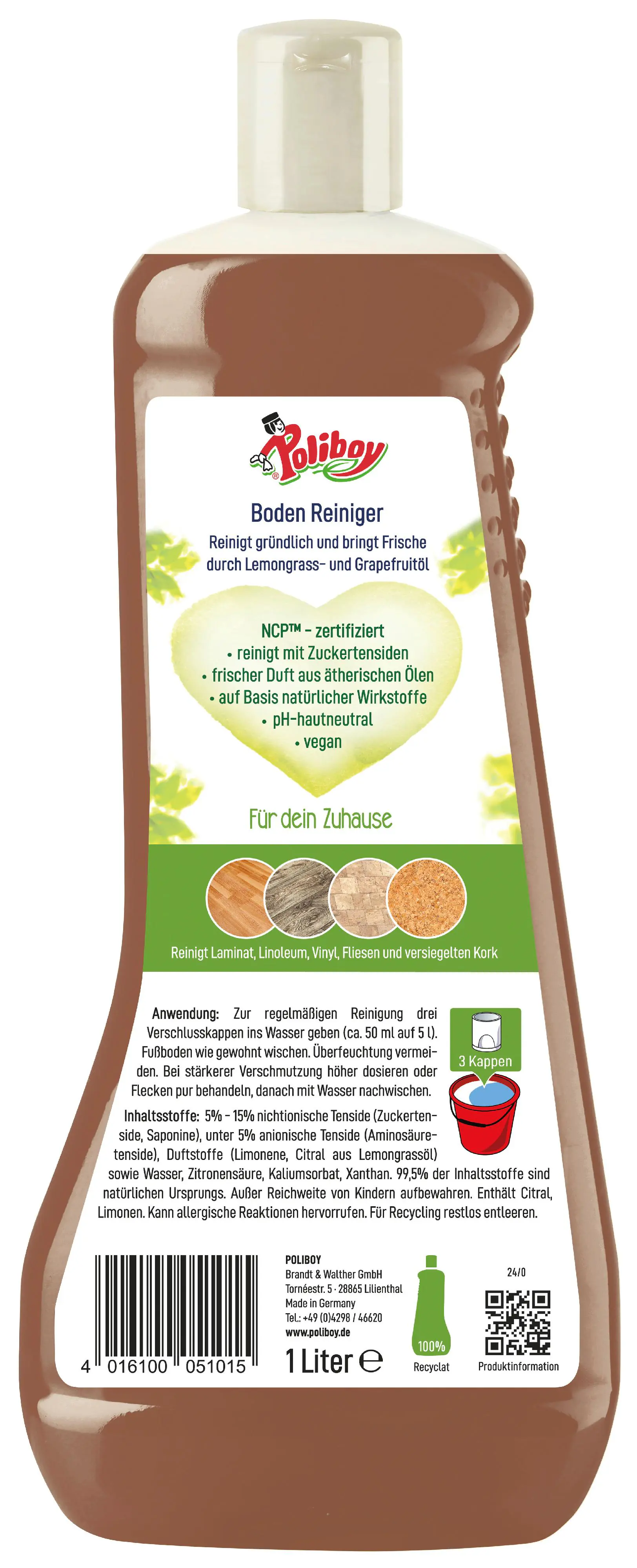 Poliboy Bio Laminatpflege 1 L