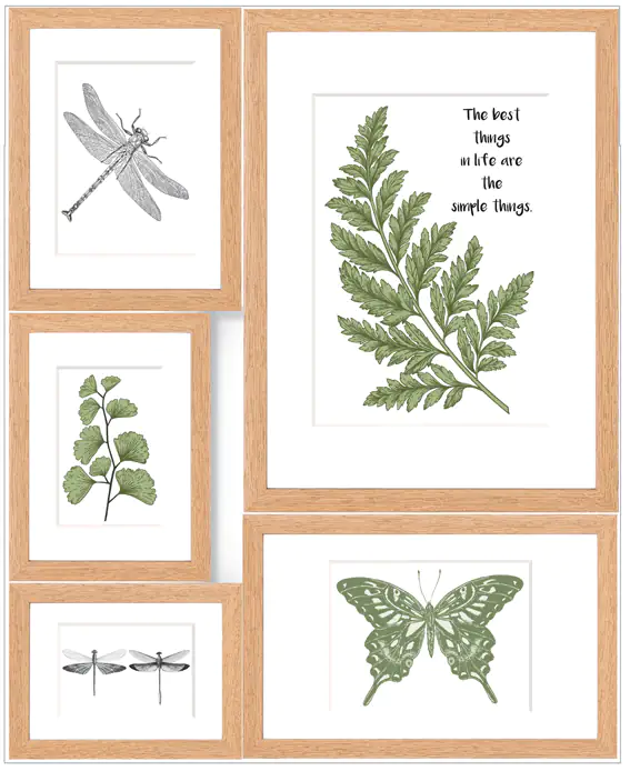 4251050543337 Bilderrahmen Collage Simple Things 5 Fotos 53 x 65 cm