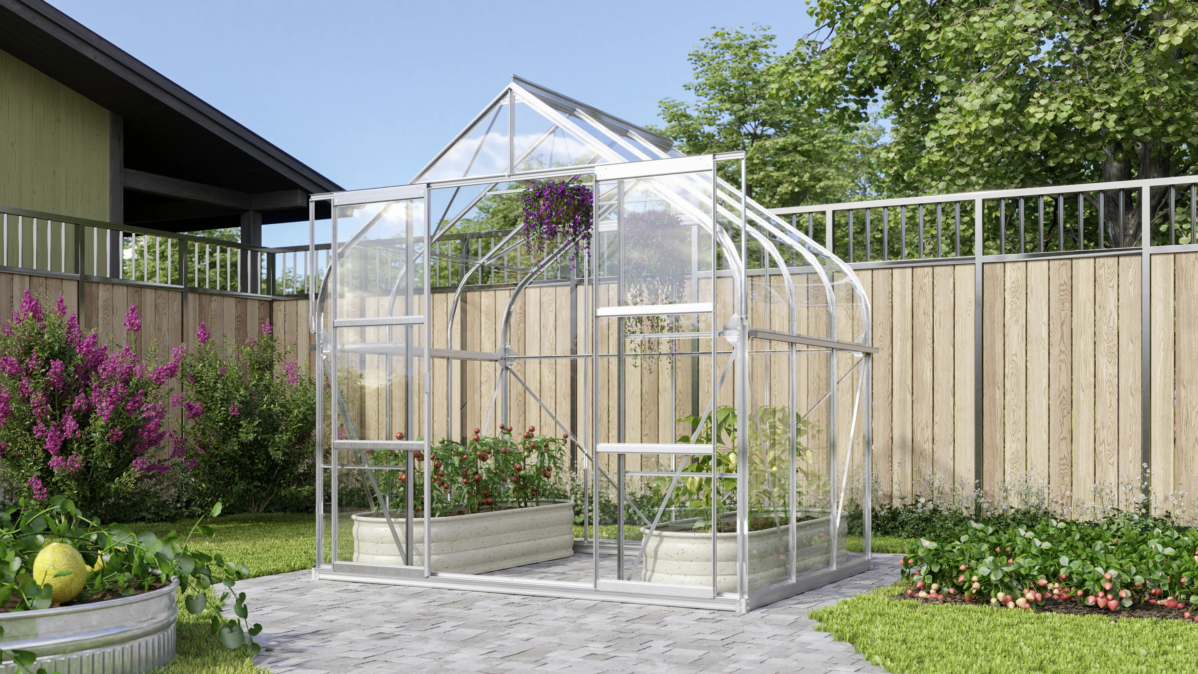 Vitavia Gewächshaus Dione 5000 264 x 195 cm 3 mm Sicherheitsglas