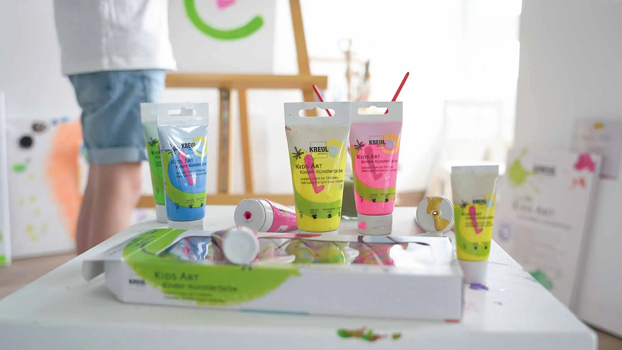 Kreul Kids Art Kinder-Künstlerfarbe Set 8 x 20 ml