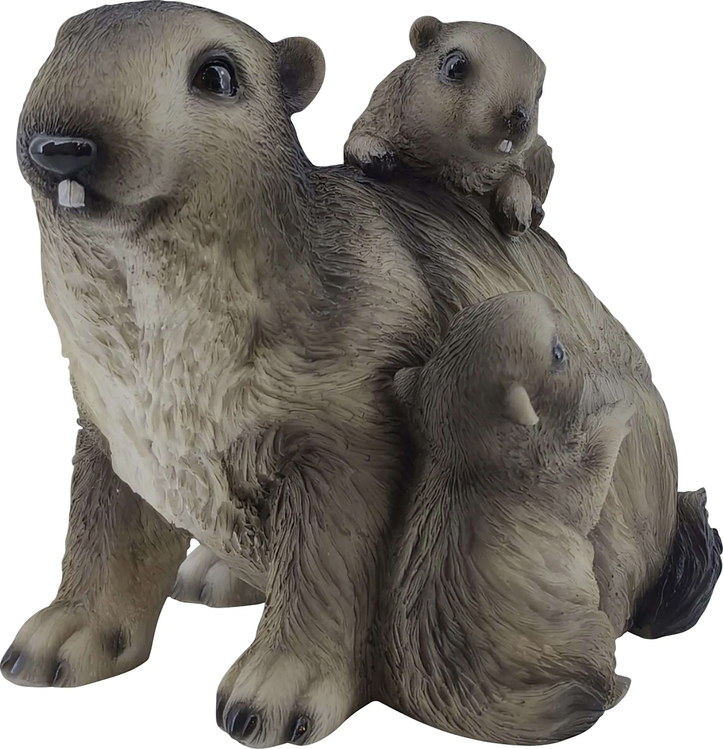 Dekofigur Murmeltier 21 cm bunt