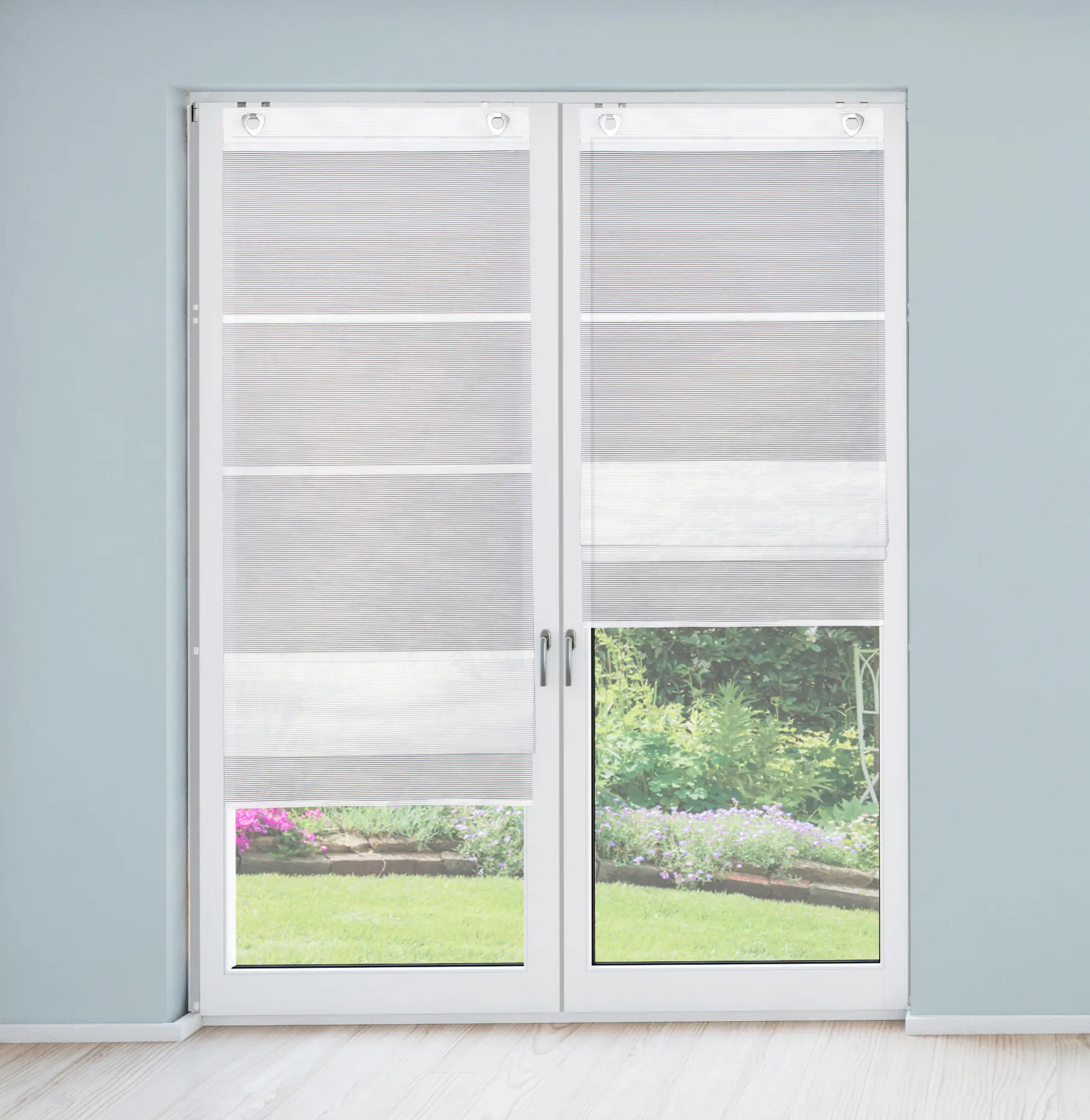Magnetrollo Bambus Rom weiß 210 x 70 cm