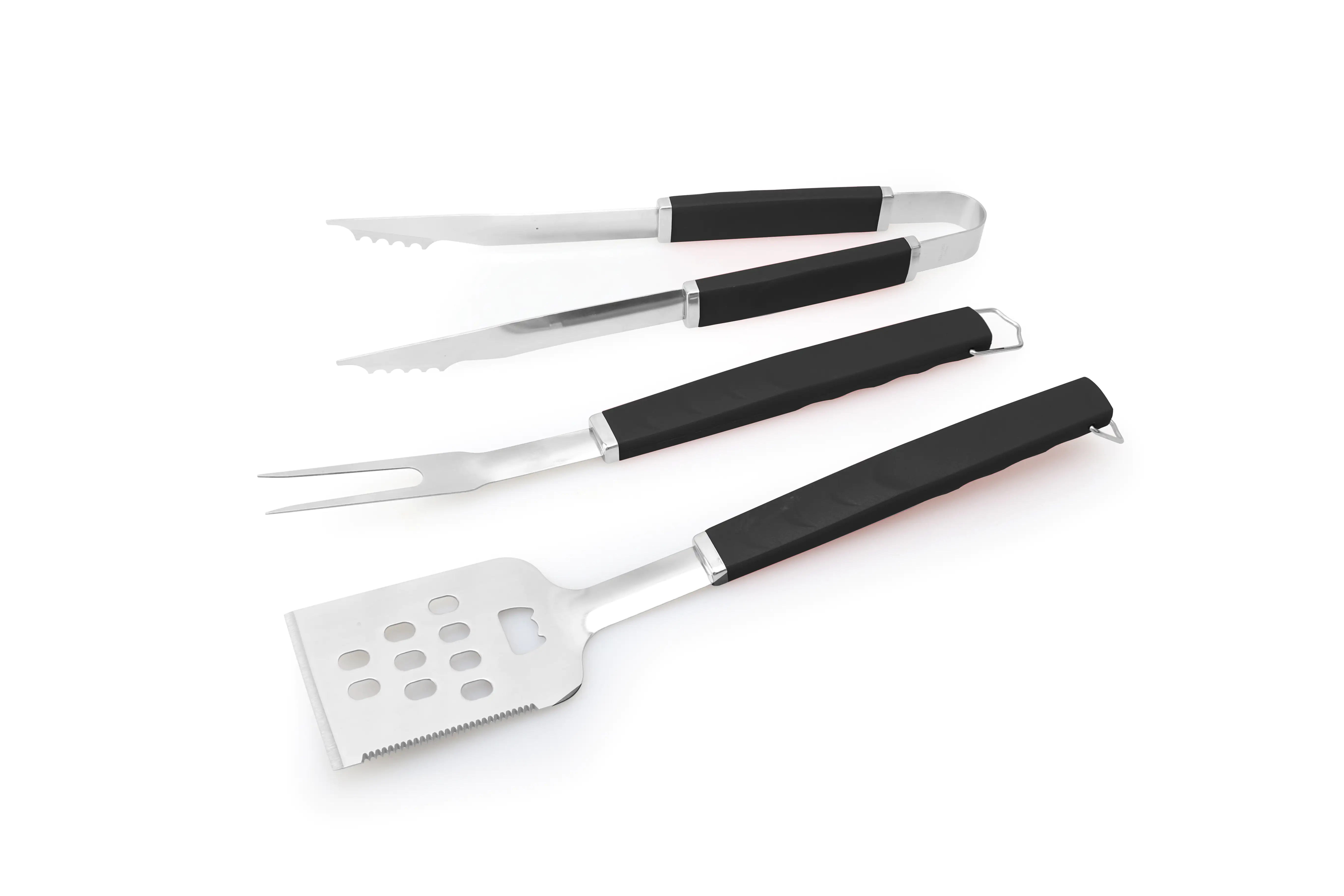 TrendLine Grillbesteck Set Edelstahl mit Kunststoffgriffen TrendLine Grillbesteck Set Edelstahl mit Kunststoffgriffen