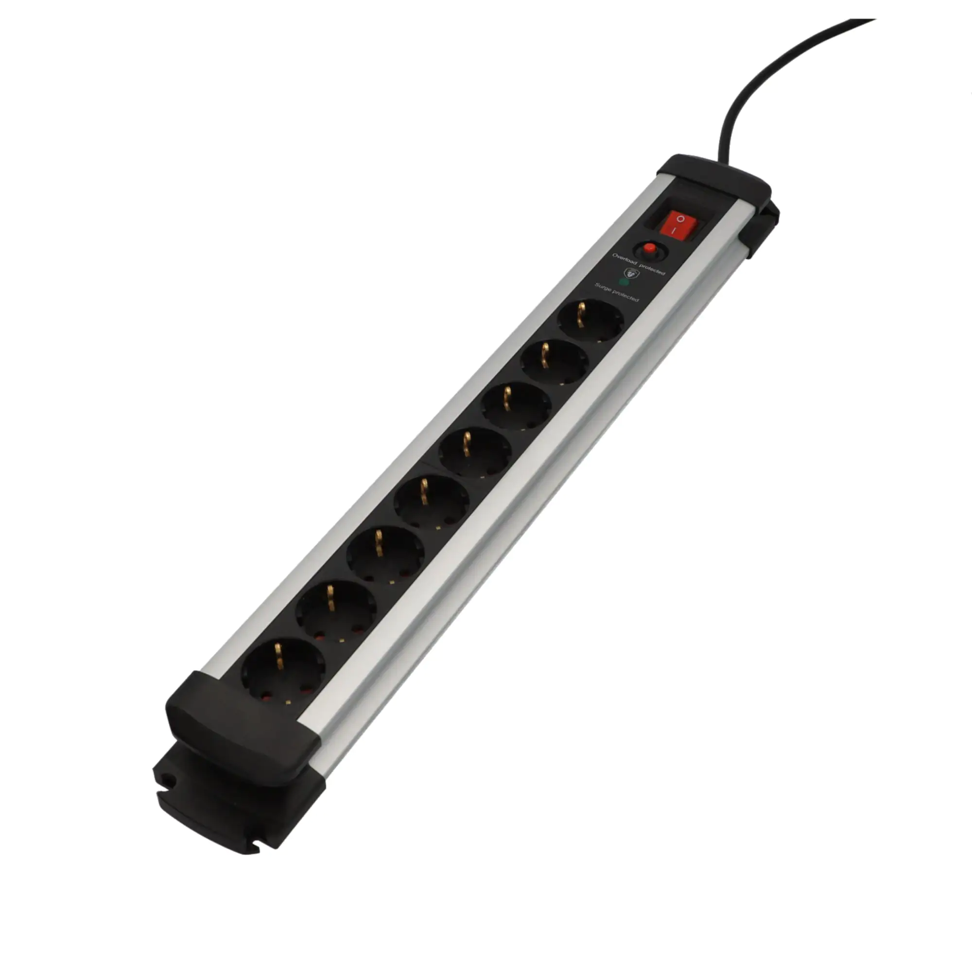 Unitec Tischsteckdose 8-fach 1,4 m H05VV-F 3G1,5 mit Überspannungsschutz