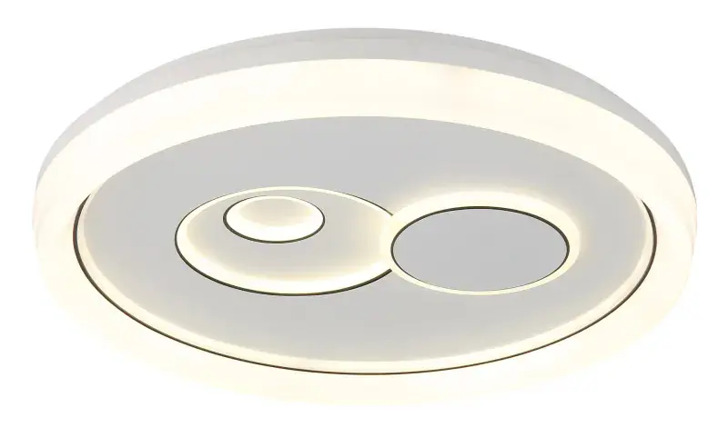 Globo Deckenleuchte Ruiz I 49 x 7 cm (Ø x H) weiß matt warmweiß-kaltweiß