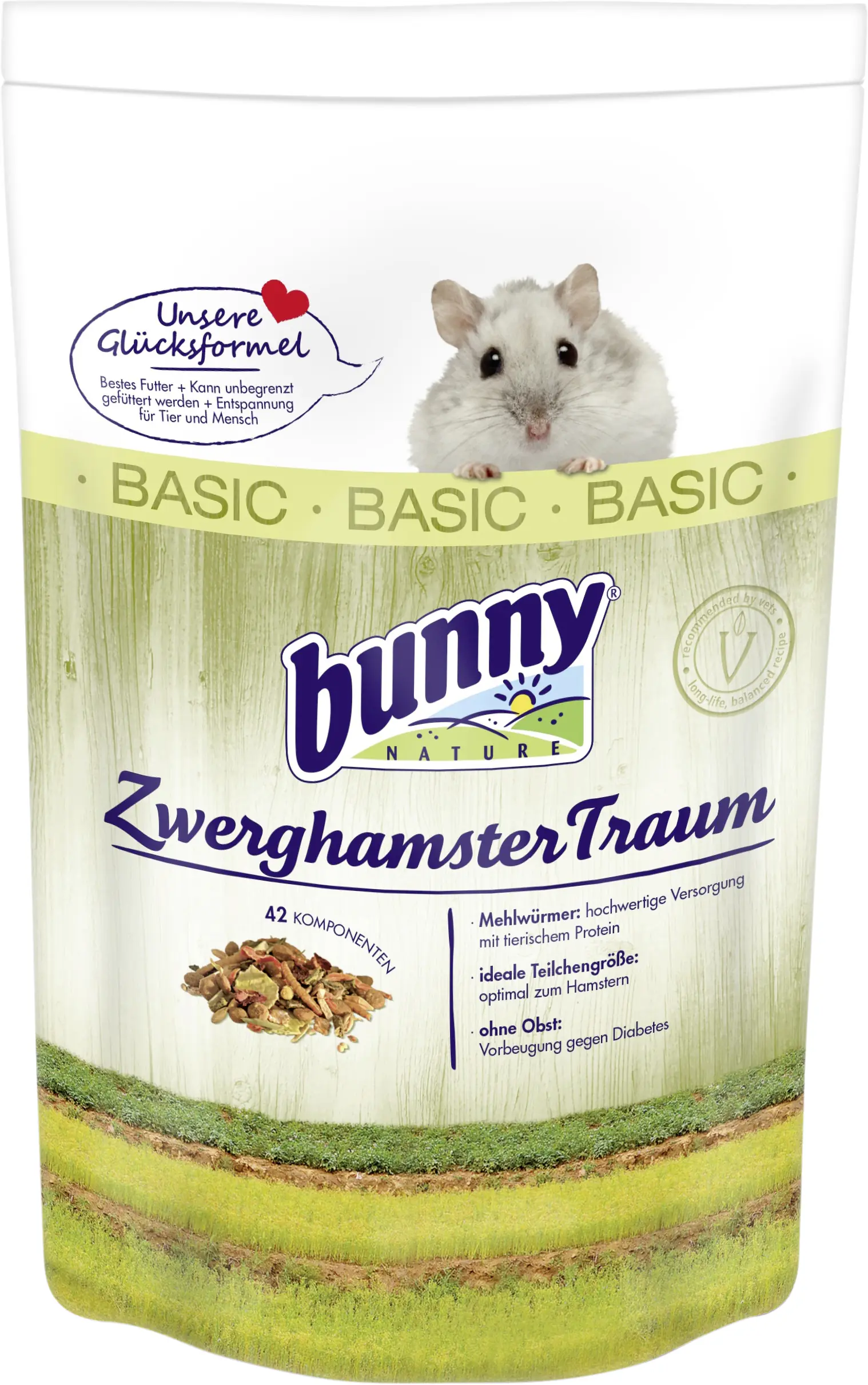 Bunny Hamsterfutter Zwerghamster-Traum Basic 600 g